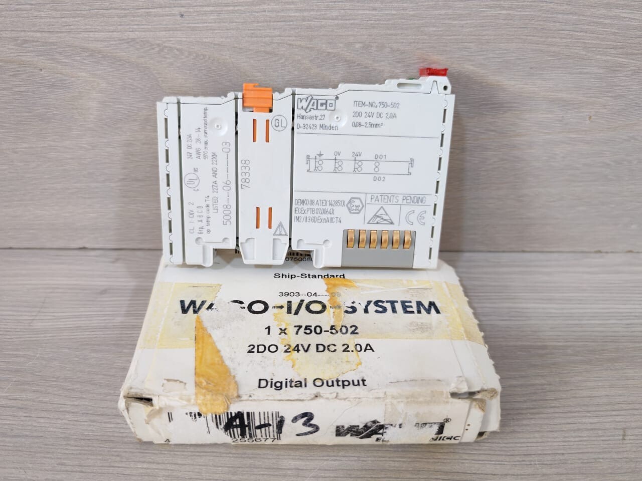 PCS. WAGO 750-502 2-CHANNEL DIGITAL OUTPUT MODULE