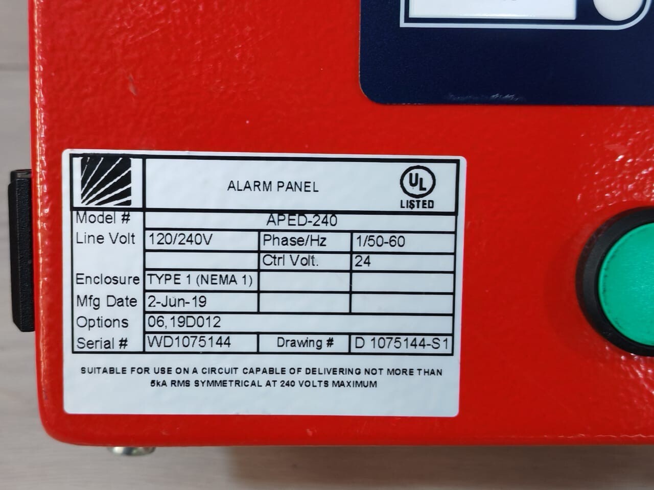 TORNATECH APED-240 TORNATECH APED-240 Alarm Panel Diesel Fire Pump - Without Key 2
