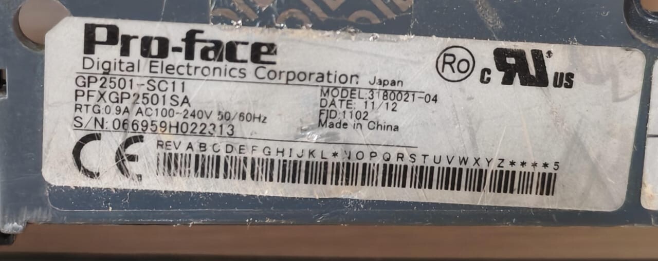 PRO-FACE KPC1694V-0 F9558PA KPC1694V-0 F9558PA POWER BOARD SUPPLY 100-240V 50/60Hz FROM PRO-FACE GP2501-SC11 8