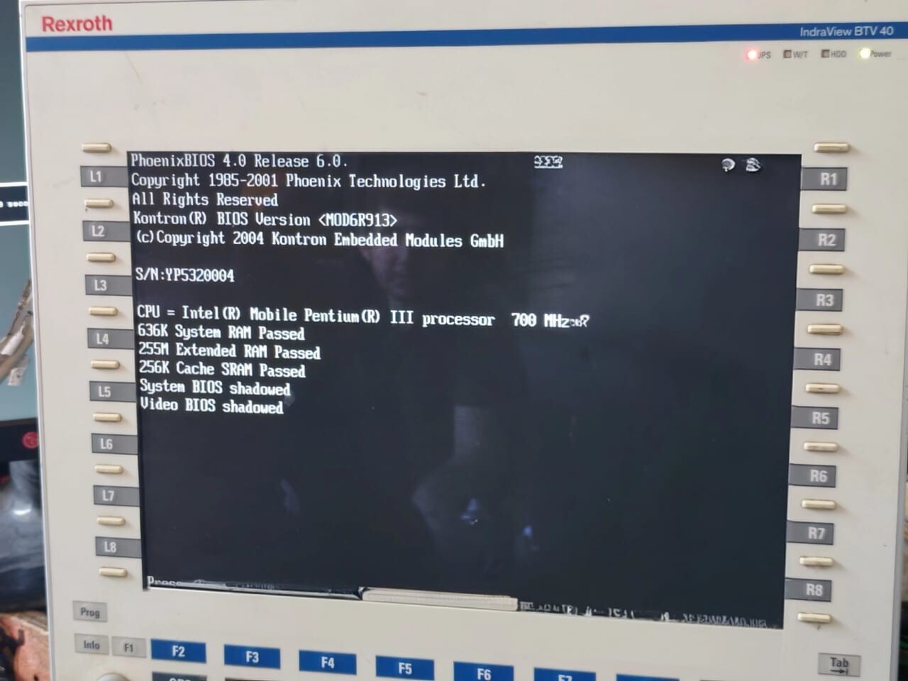 Rexroth BTV40.1BHB-256S-P6C-UN-FW REXROTH INDRAVIEW BTV40.1BHB-256S-P6C-UN-FW TOUCHSCREEN DISPLAY 4