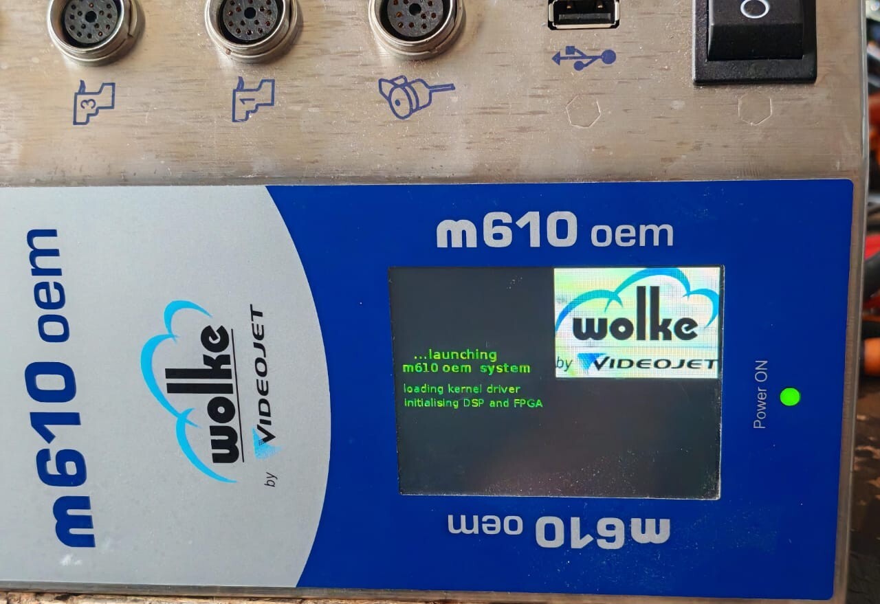WOLKE M610 OEM WOLKE VIDEOJET M610 OEM THERMAL INKJET PRINTER REV.1.2 24V 2