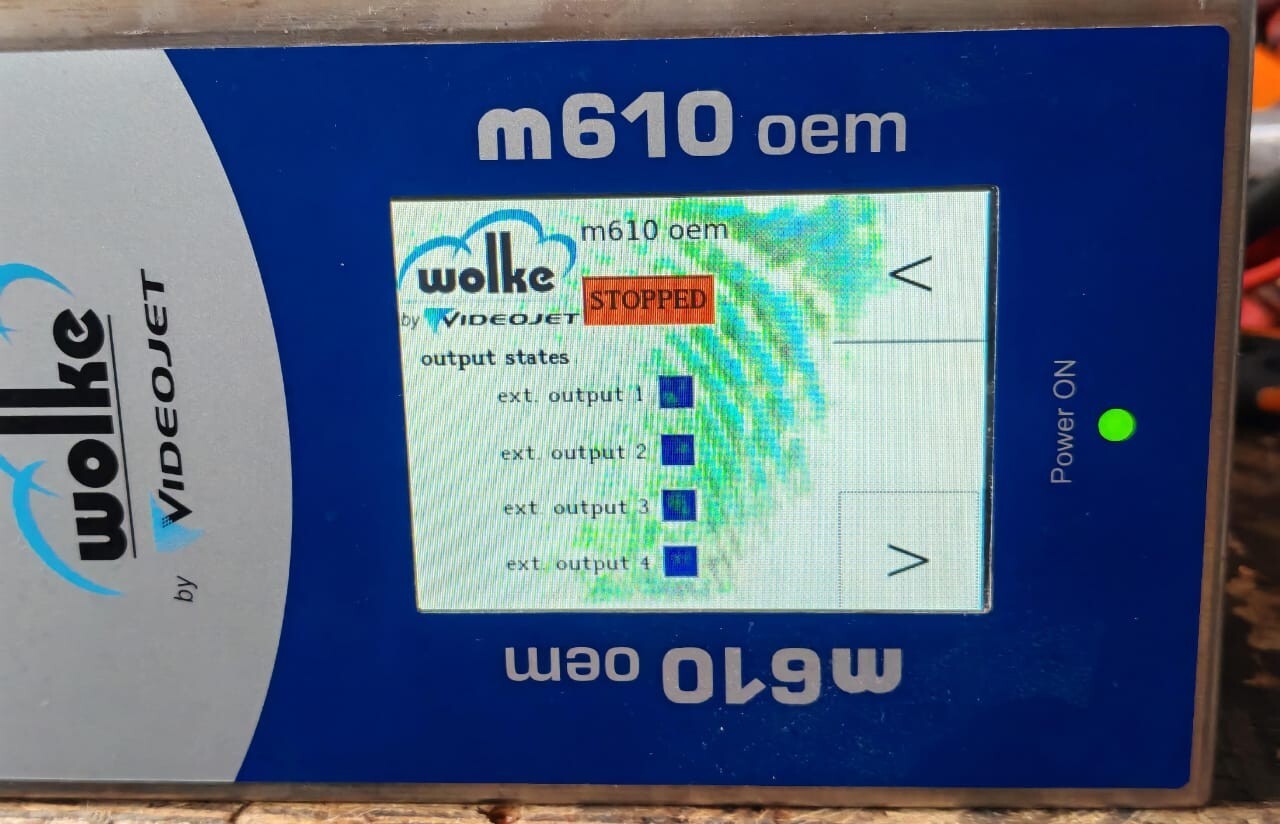 WOLKE M610 OEM WOLKE VIDEOJET M610 OEM THERMAL INKJET PRINTER REV.1.2 24V 4