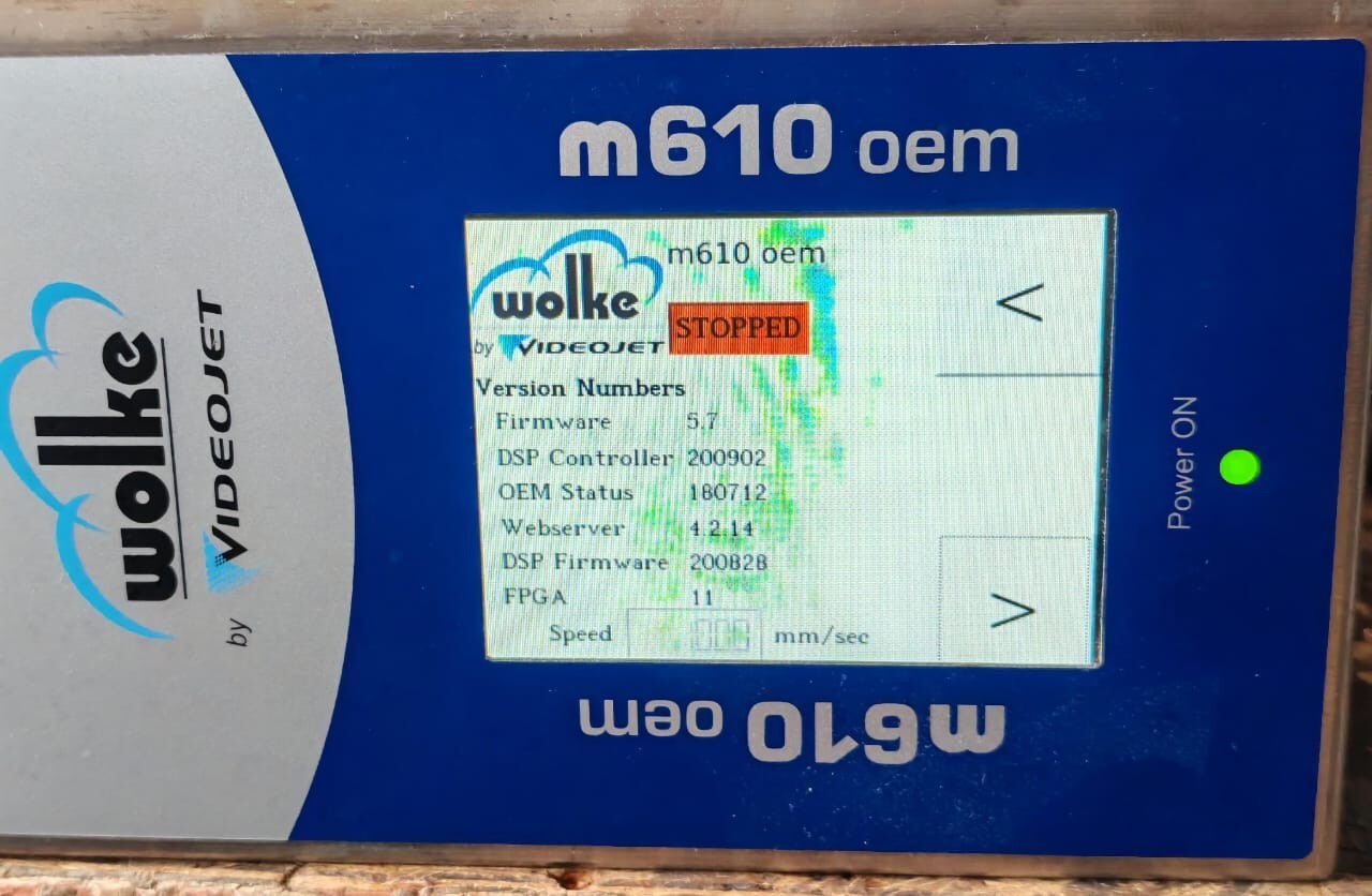 WOLKE M610 OEM WOLKE VIDEOJET M610 OEM THERMAL INKJET PRINTER REV.1.2 24V 5