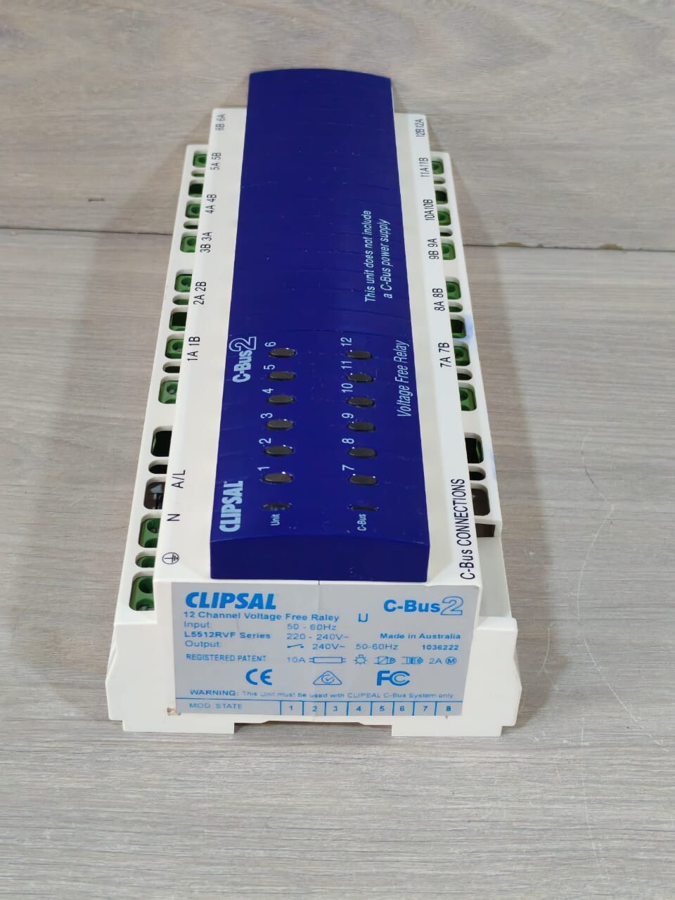 Clipsal L5512RVF 12 CLIPSAL L5512RVF 12 CH VOLTAGE RELAY (MFG. 2005) -W/O C-BUS POWER SUPPLY 5