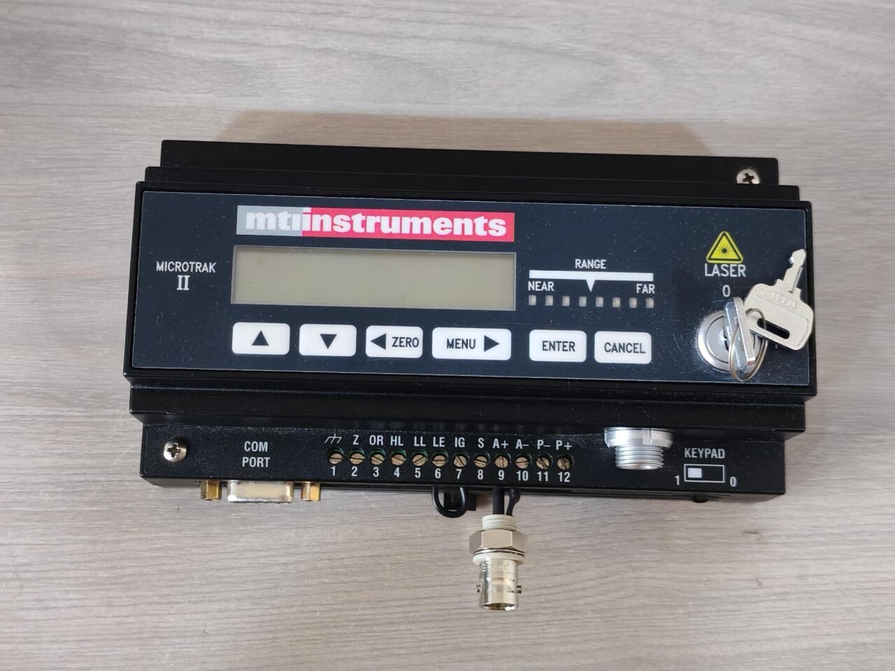 MTI INSTRUMENTS LTC-025-02 , MICROTRAK II , S82K-03024 MTI LTC-025-02 LASER SENSOR / MICROTRAK II CONTROLLER / OMRON S82K-03024 3