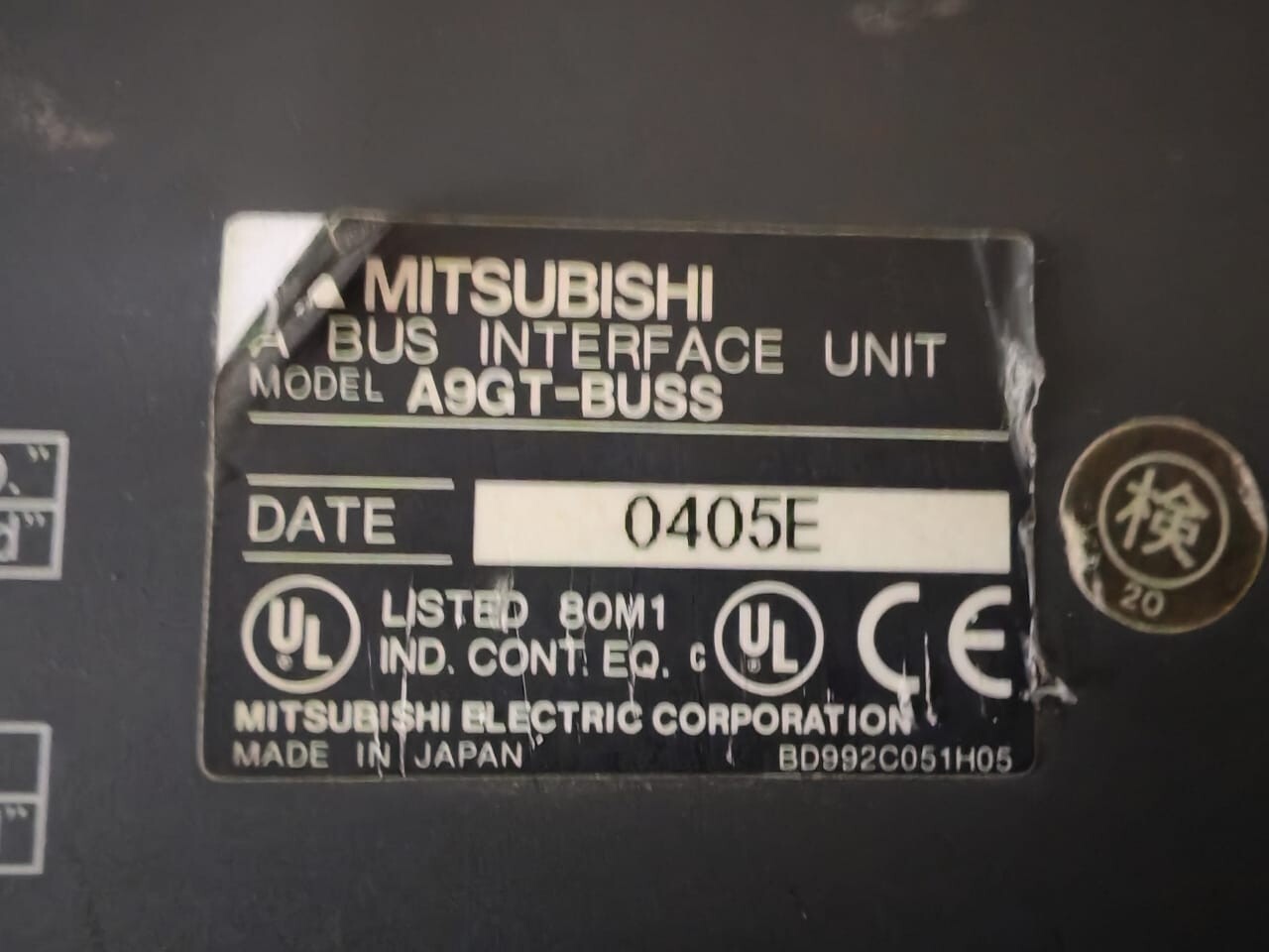 Mitsubishi Electric A9GT-BUSS Mitsubishi A BUS INTERFACE UNIT A9GT-BUSS (N) 7