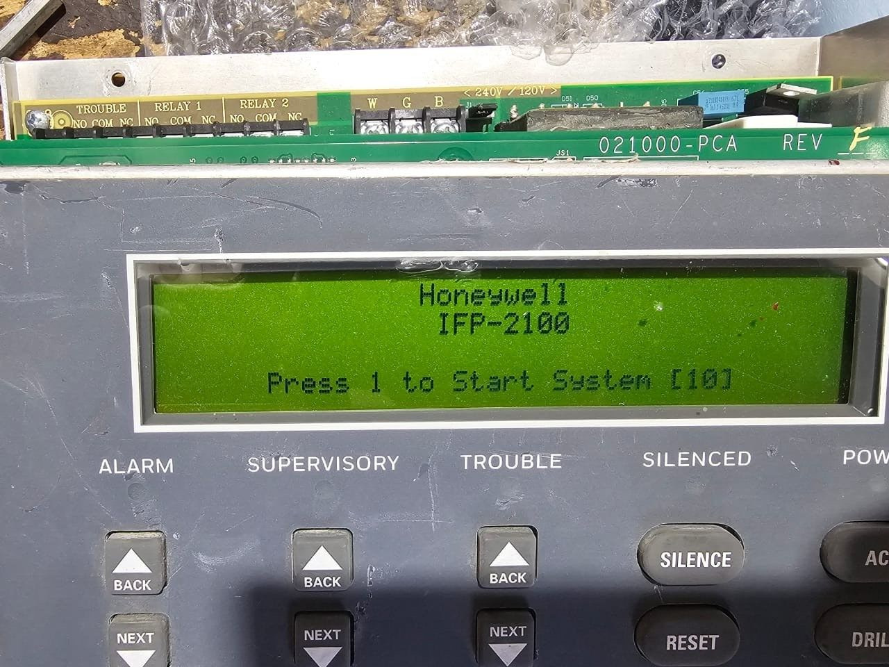 Honeywell 068601-PCA FIRE PANEL LCD ANNUNCIATOR 124188V1.19 & INTERNAL KEYPAD 068601-PCA REV.G 2