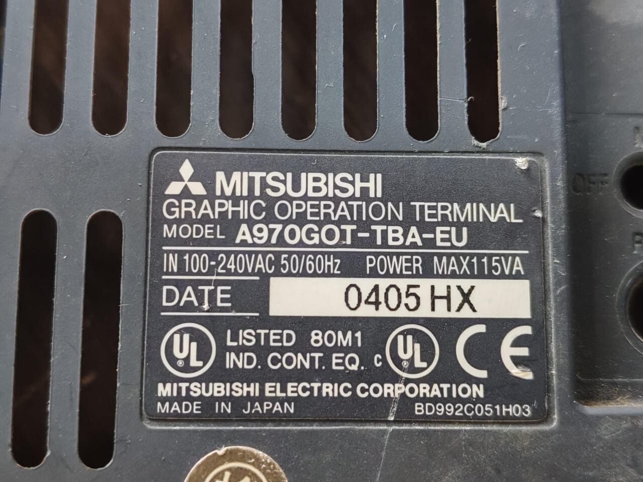 Mitsubishi Electric BOARD-100 MITSUBISHI A9G-TINV BKO-C1067 9H04 LCD POWER INVERTER BOARD 100-240VAC 8