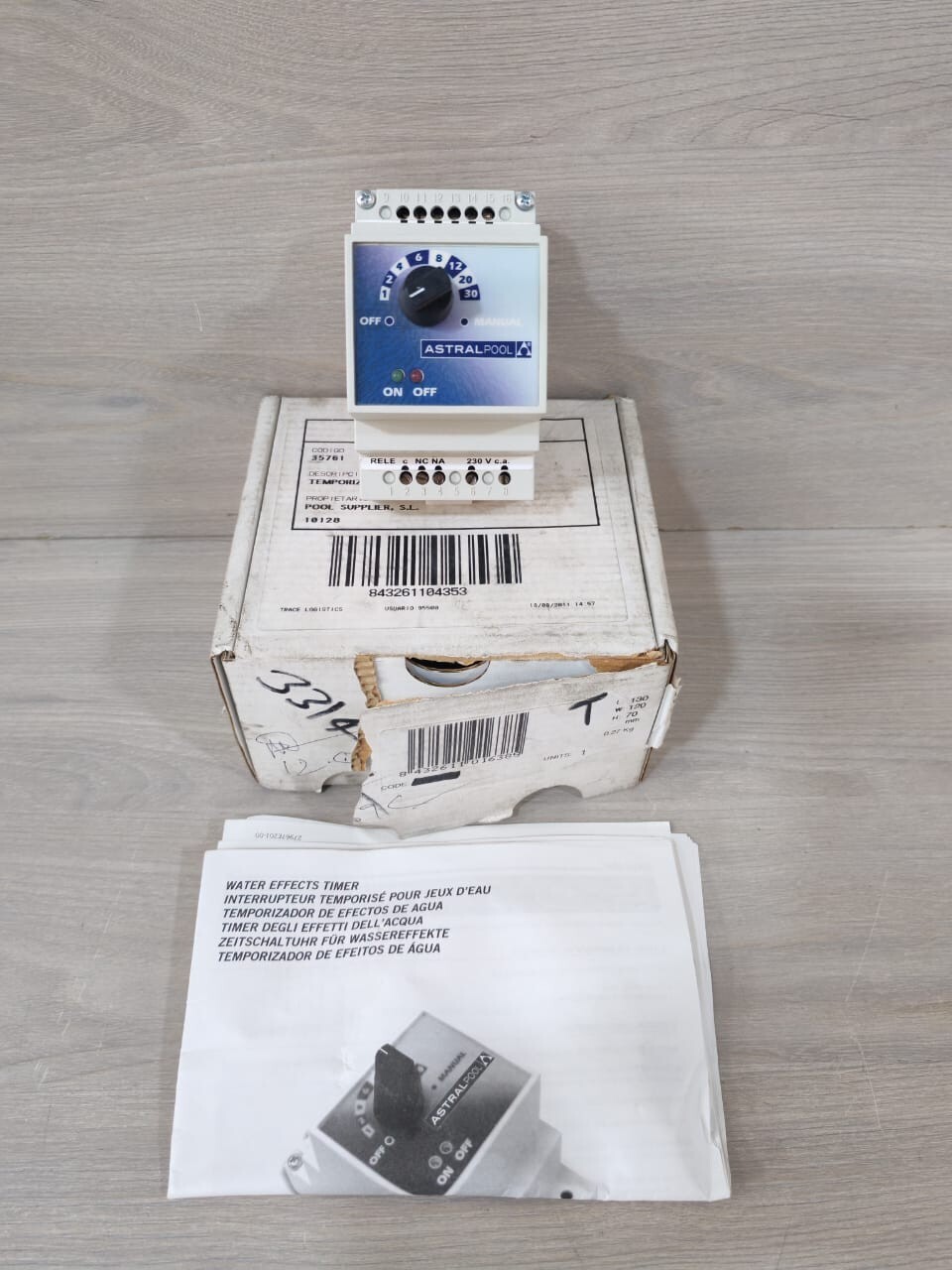 ASTRALPOOL ELECTRONIC TIMER WATER EFFECTS BRAND