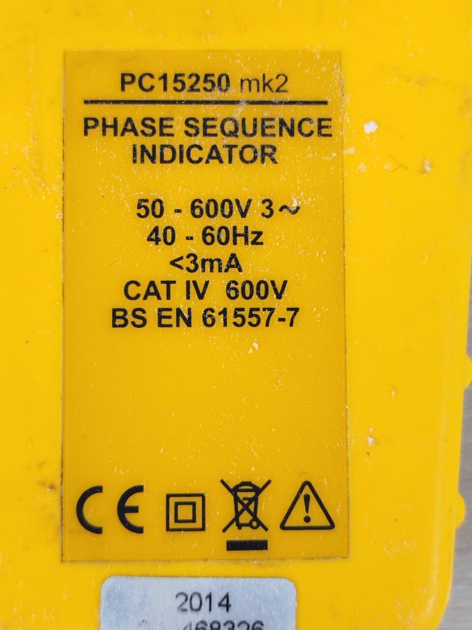 MARTINDALE PC15250 MARTINDALE PC15250 mk2 PHASE Sequence Indicator 3