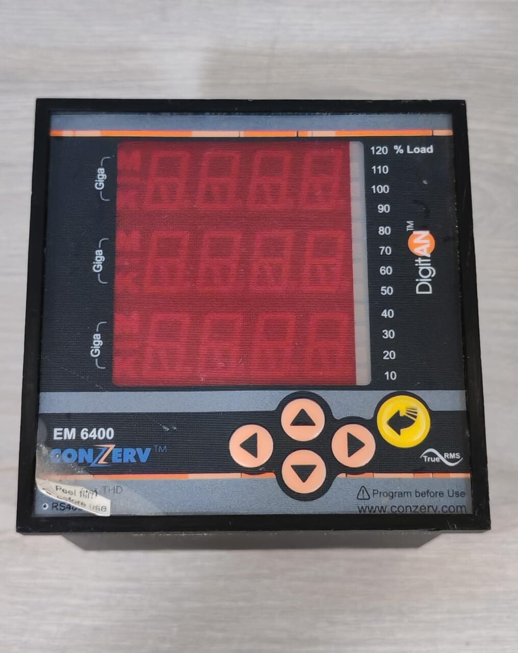 GE EM6400 CONZERV EM6400 VER.03.02.12 LOAD MANAGER CONTROLLER 44-300VAC 3