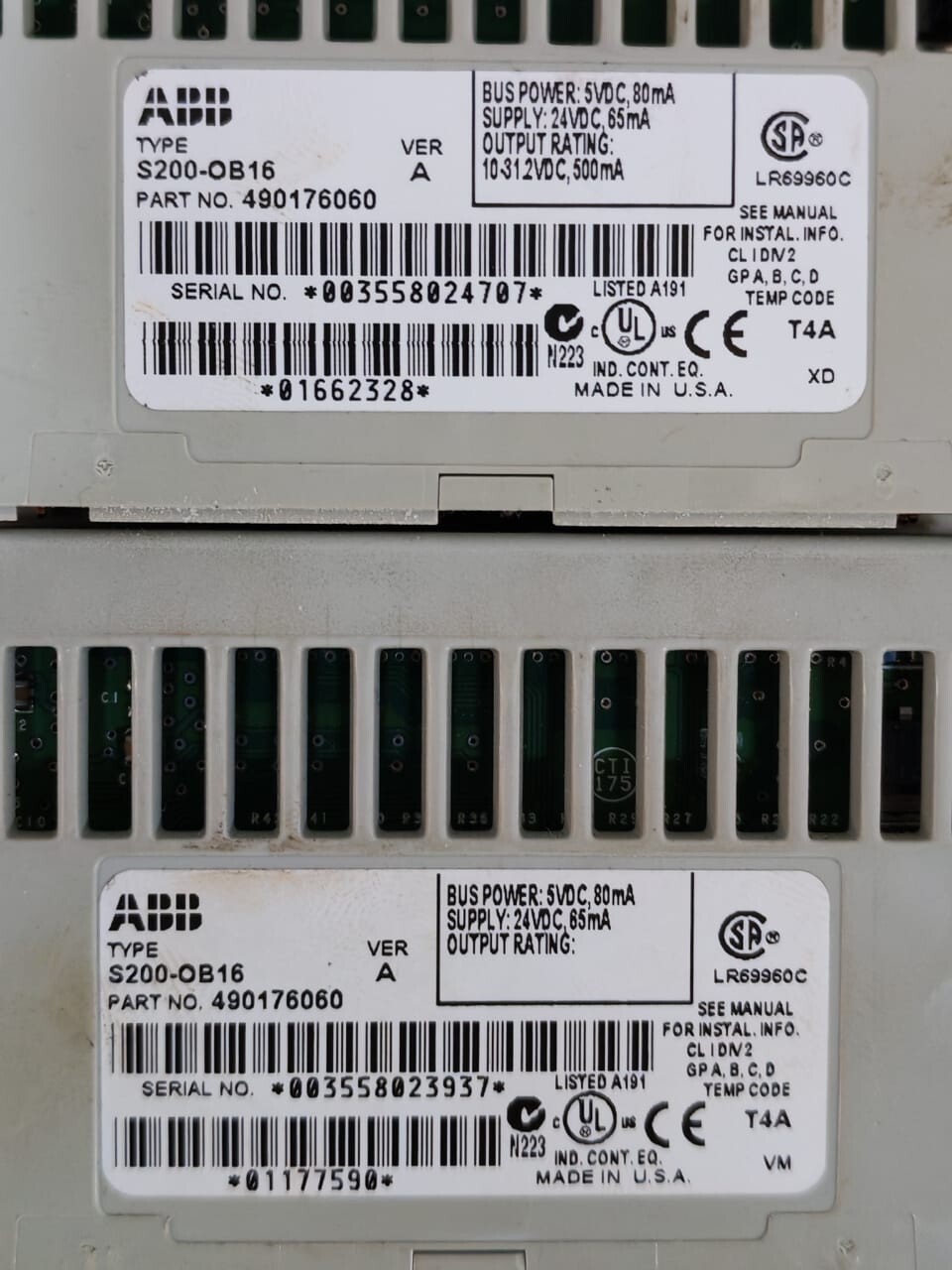 ABB S200-OB16 ABB S200-OB16 Digital Output Module P/n: 490176060 3