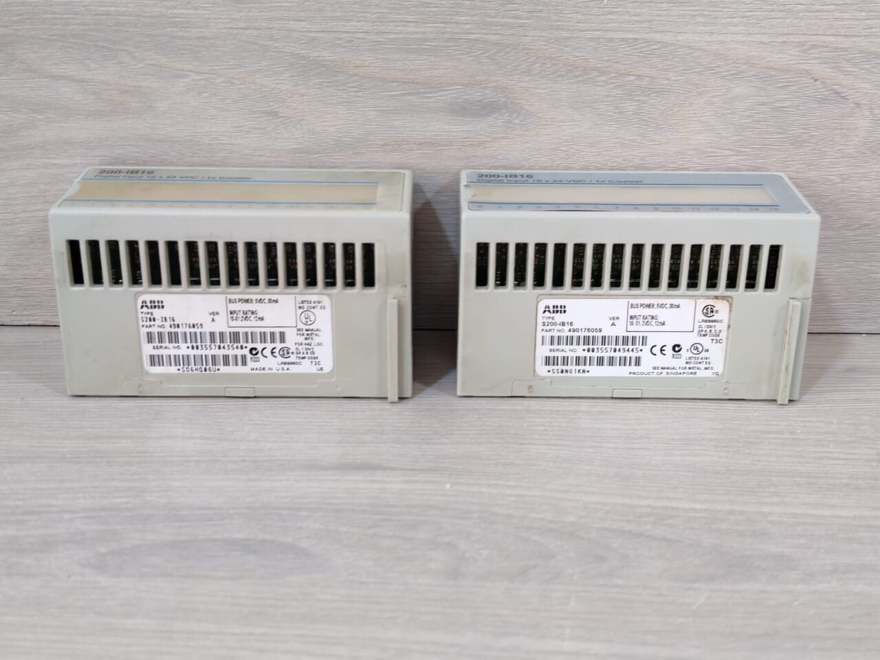 ABB S200-IB16 ABB S200-IB16 PLC MODULE P/n: 490176059 Ver. A 2