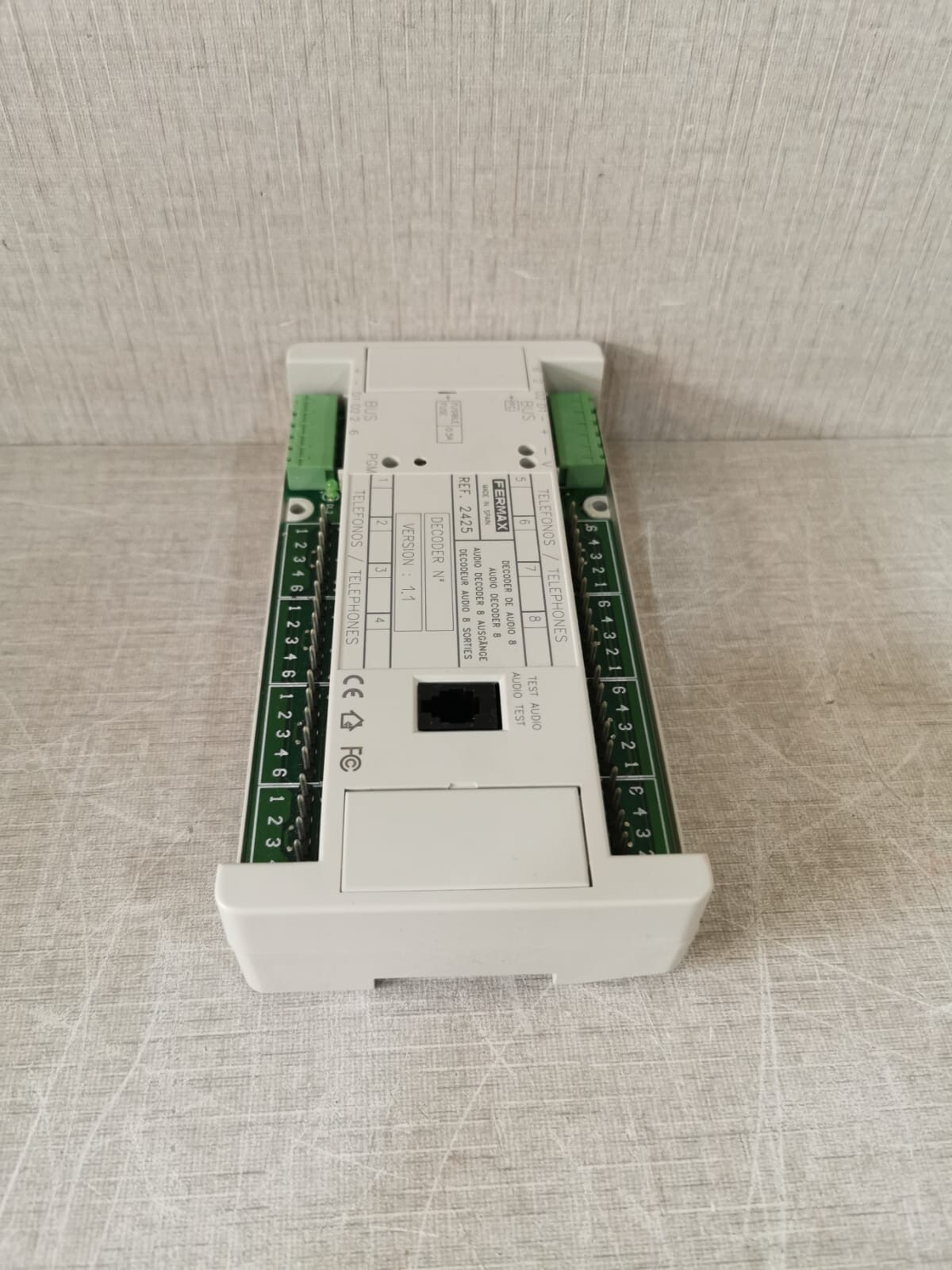 Fermax 8-WAY 2425 FERMAX 8-Way MDS AUDIO DECODER / DECODER Version: 101 9