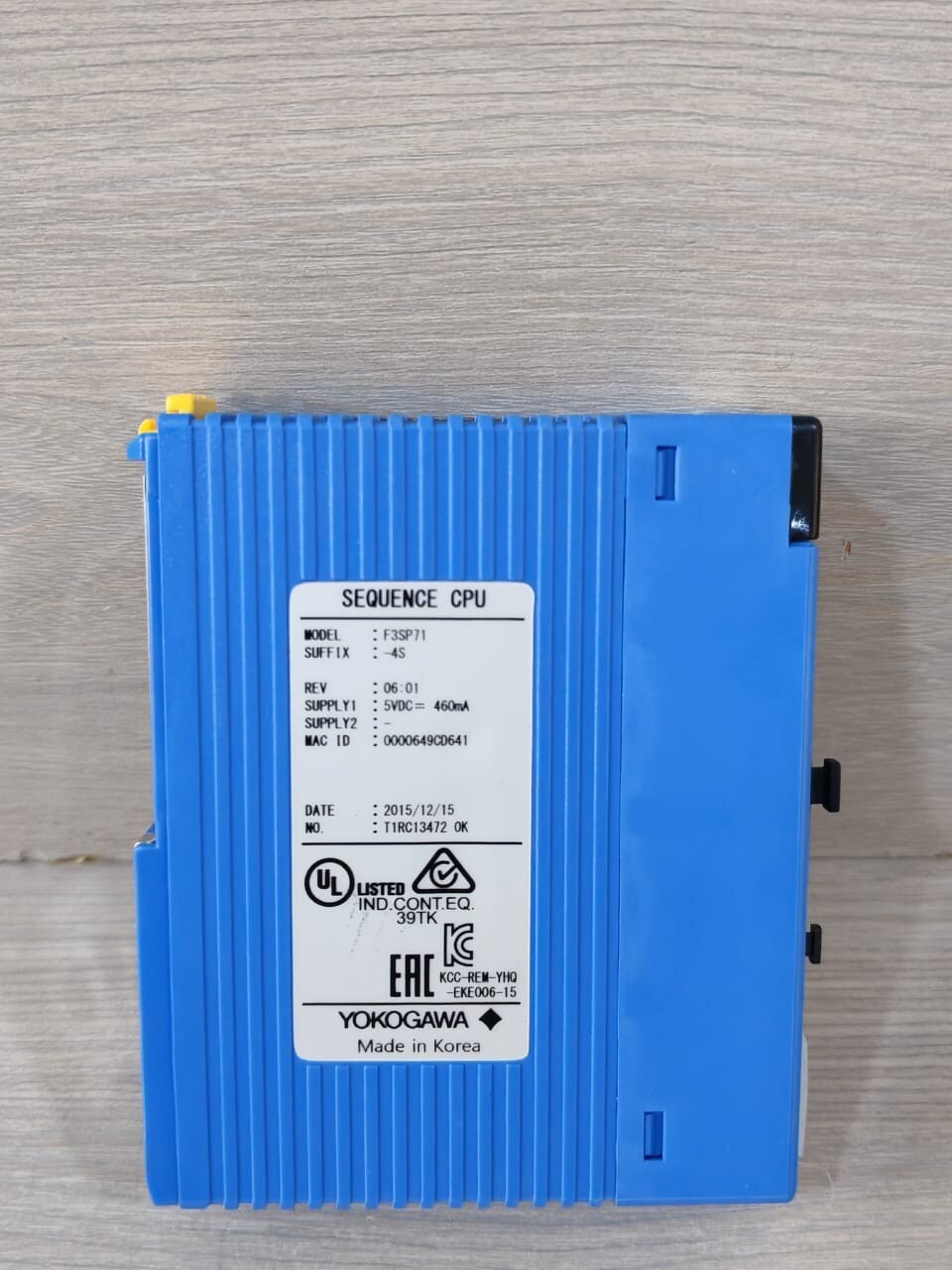 Yokogawa F3SP71-4S YOKOGAWA F3SP71-4S REV.06.01 SEQUENCE CPU MODULE 5