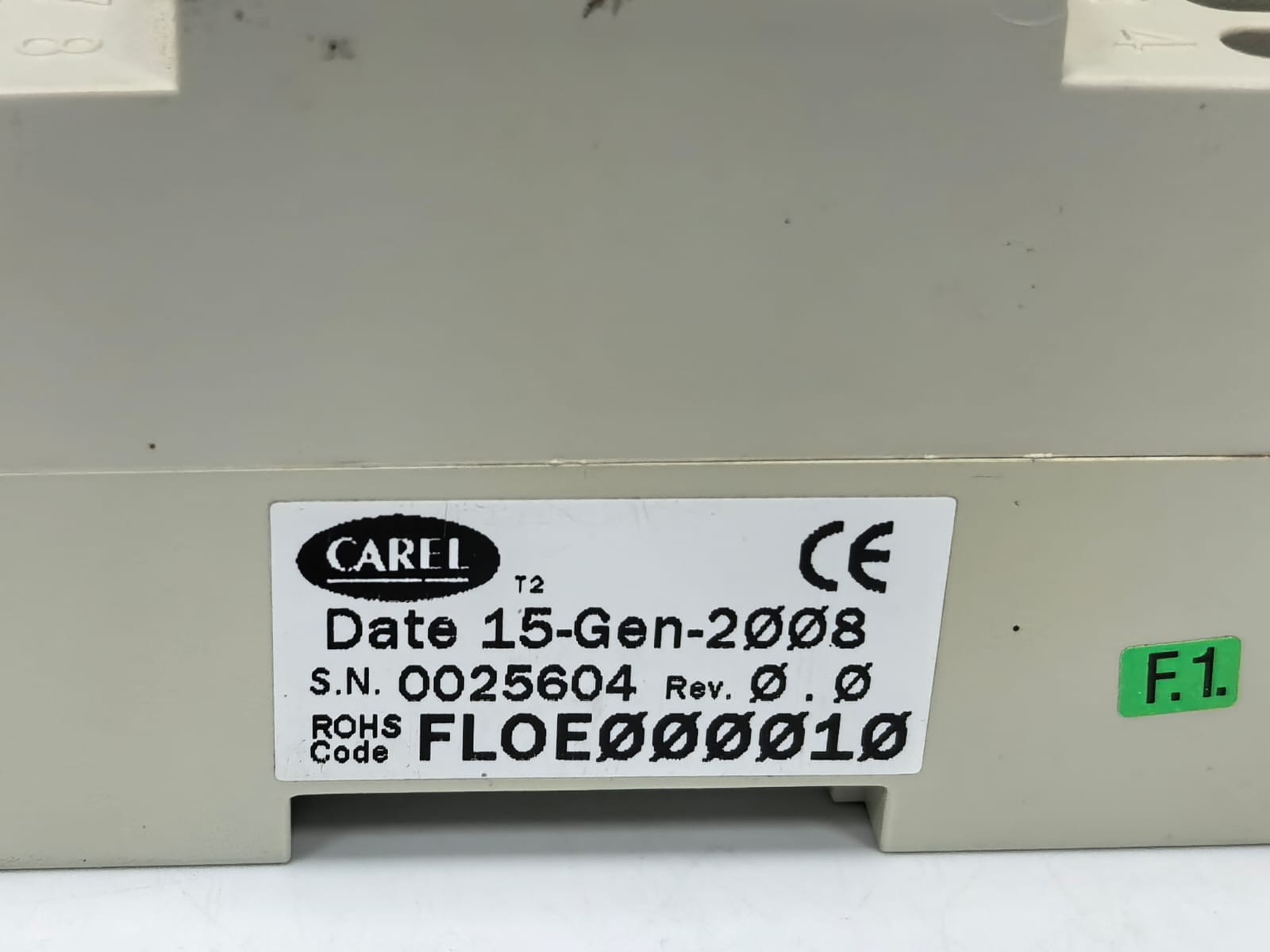 Carel FLOE000010 CAREL FLOE000010 FLOODING SENSOR DETECTOR REV: 0.0 24V 50/60Hz 2