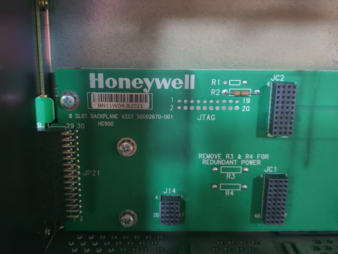 Honeywell 900R08R-0101 Honeywell HC900 Controller 900R08R-0101 8-Slot Redundant PS Ext. Rack 7
