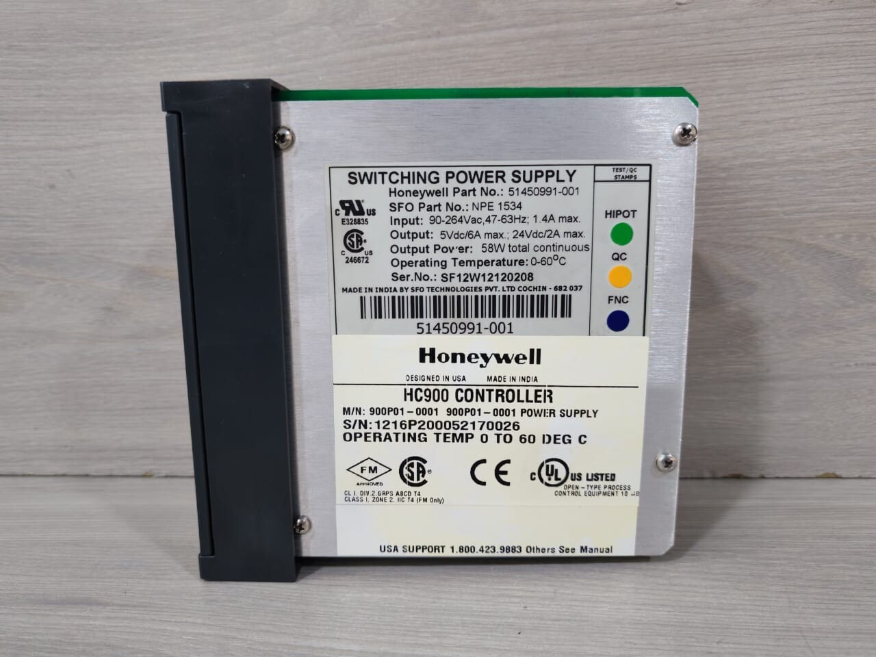 Honeywell 900P01-0001 Honeywell HC900 CONTROLLER 900P01-0001 Power Supply Module 2