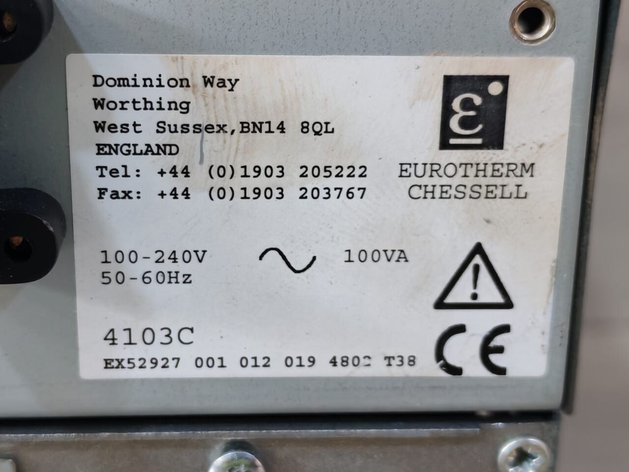 Eurotherm 100-240V-50-60HZ-NEW EUROTHERM CHESSELL 4103C CHART RECORDER 100-240V-50-60Hz 9