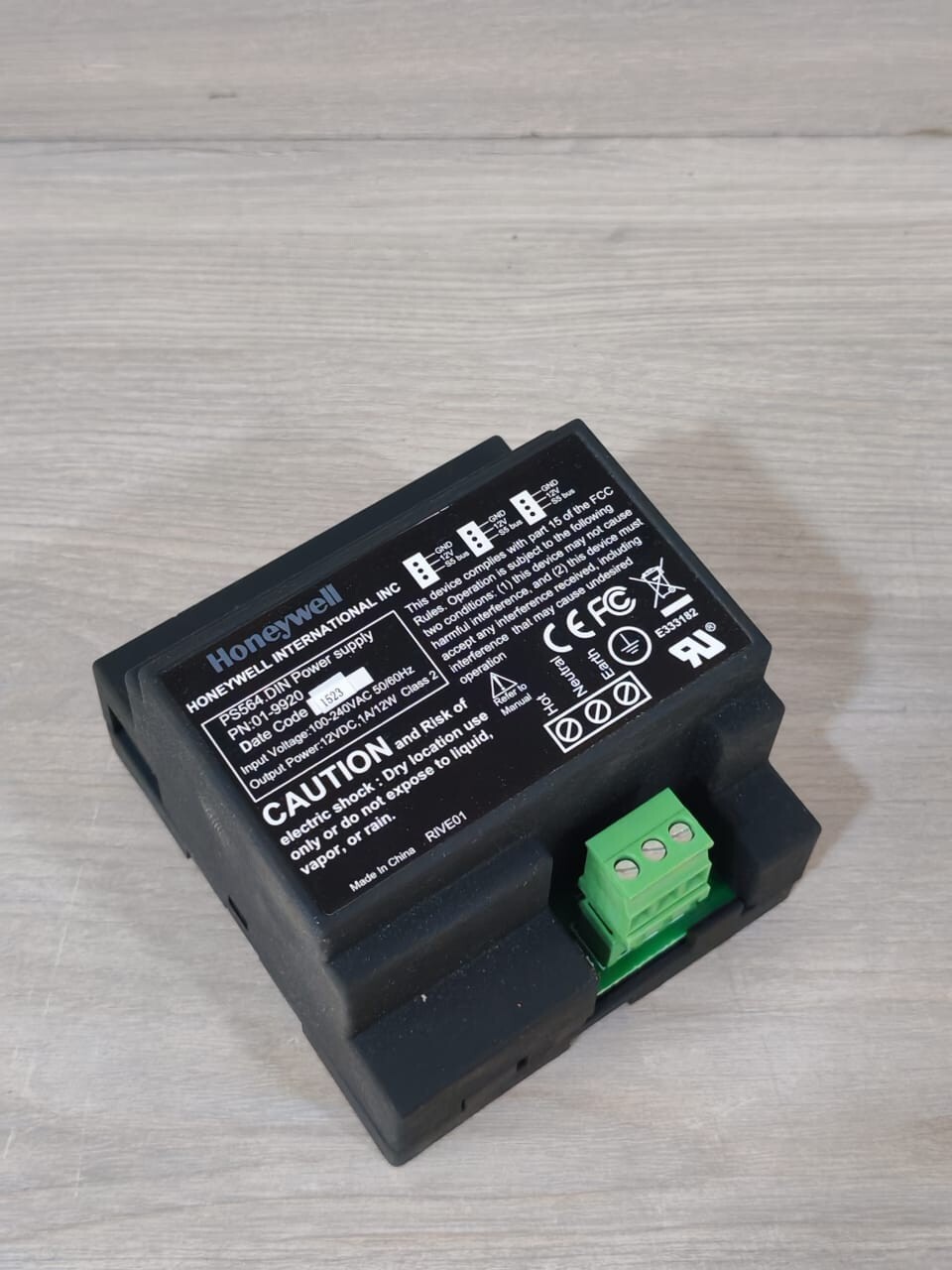 Honeywell PN-01 HONEYWELL PS564 DIN POWER SUPPLY PN 01-9920 100-240VAC 3
