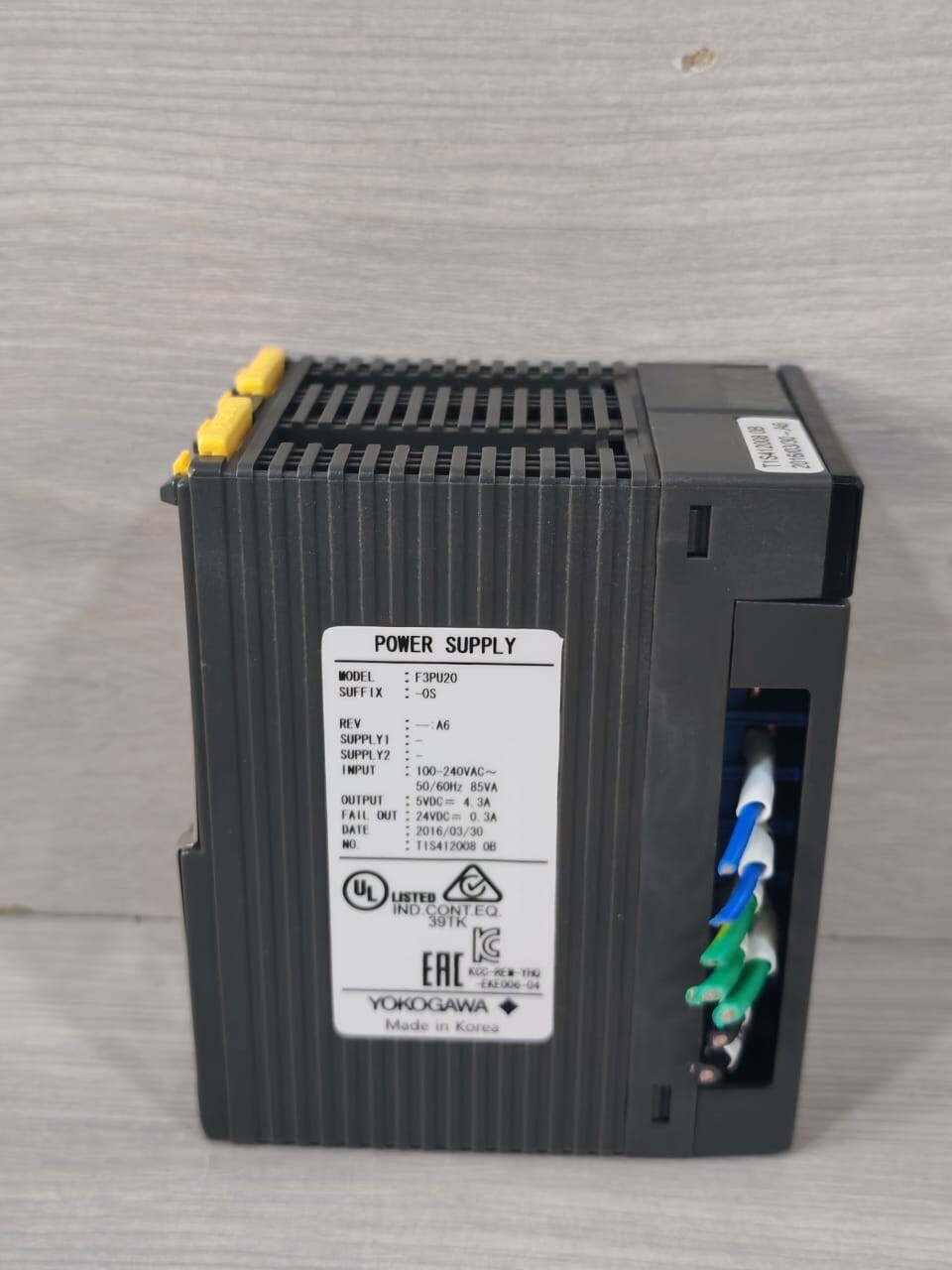 Yokogawa F3PU20-0S YOKOGAWA F3PU20-0S REV.A6 POWER SUPPLY 4