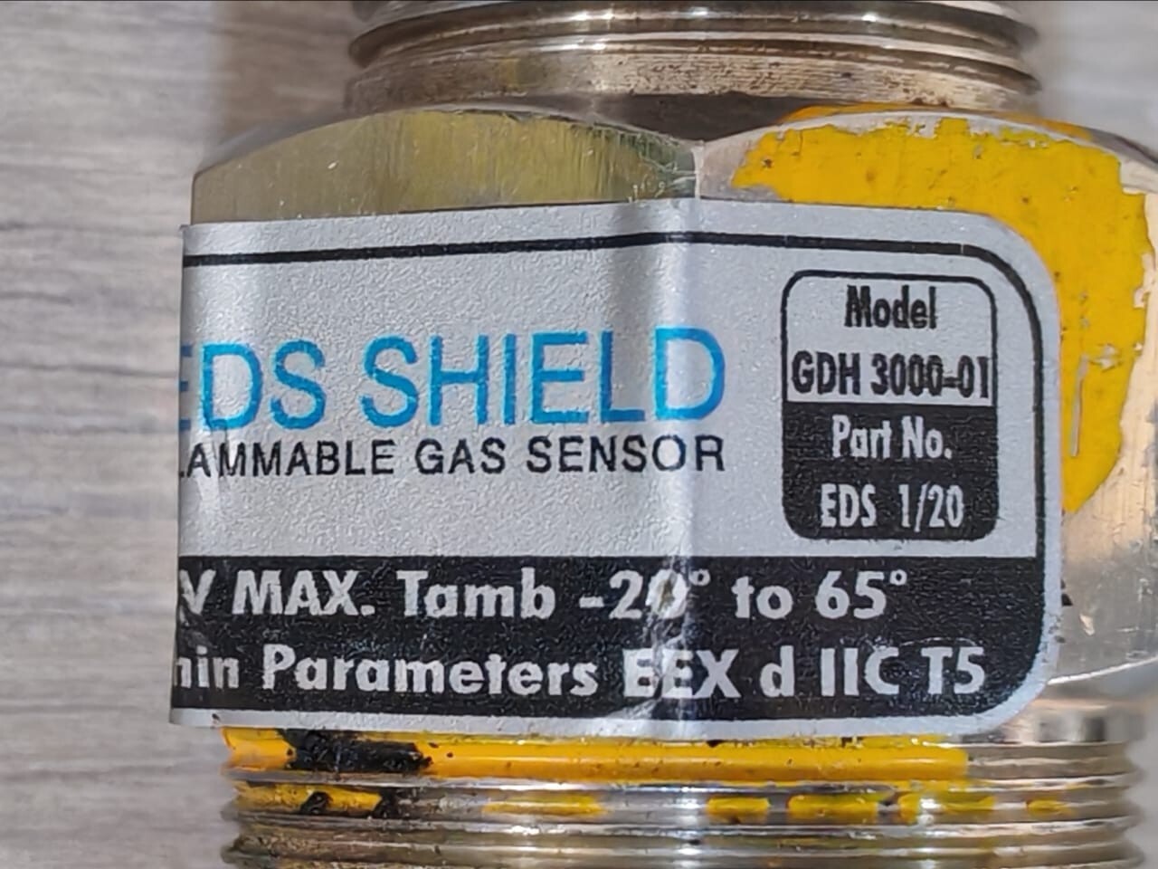 EDS SHIELD EDS 1/20 EDS SHIELD GDH 3000-01 P/n: EDS 1/20 FLAMMABLE GAS SENSOR HEAD 3