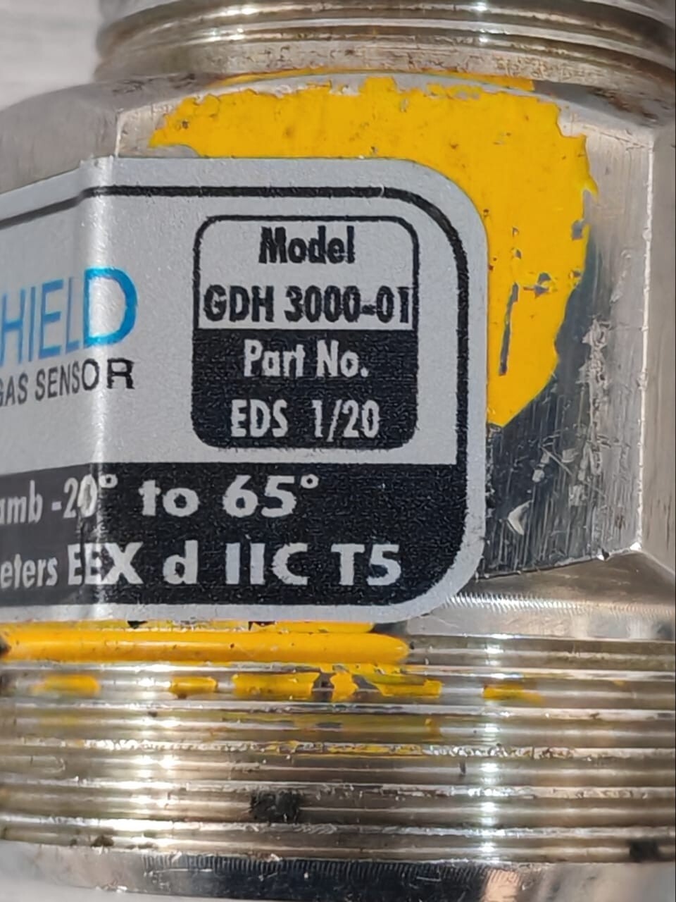 EDS SHIELD EDS 1/20 EDS SHIELD GDH 3000-01 P/n: EDS 1/20 FLAMMABLE GAS SENSOR HEAD 4