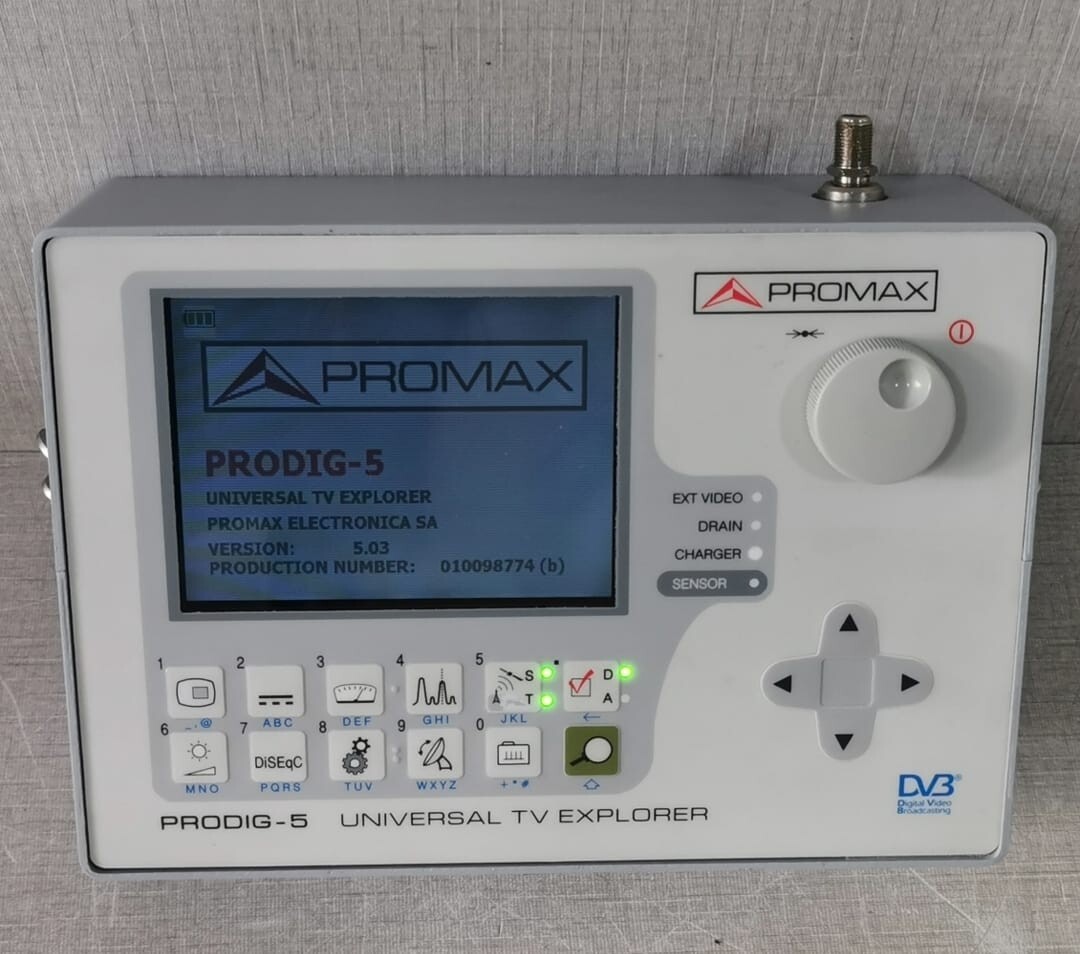 PROMAX PRODIG-5 Universal TV Explorer - Not Clear Monitor Display (See Photos)