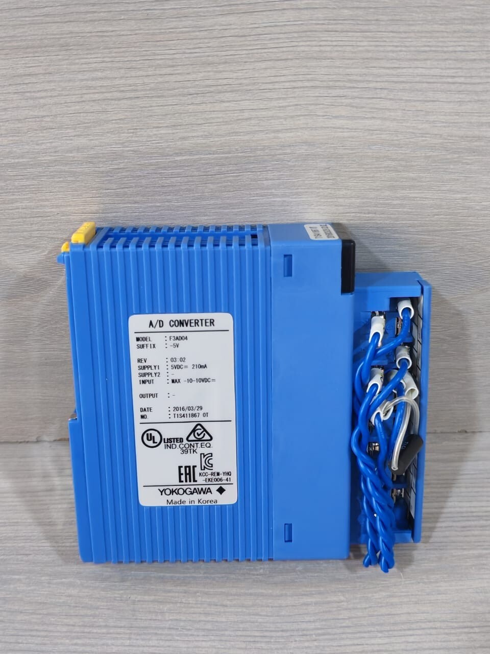 Yokogawa F3AD04-5V YOKOGAWA F3AD04-5V REV 03.02 A/D CONVERTER 4