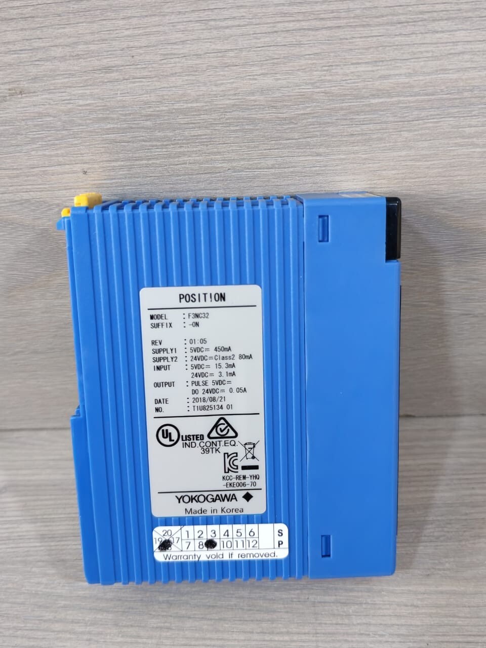 Yokogawa F3NC32-0N YOKOGAWA F3NC32-0N REV.1.05 POSITION MODULE 4