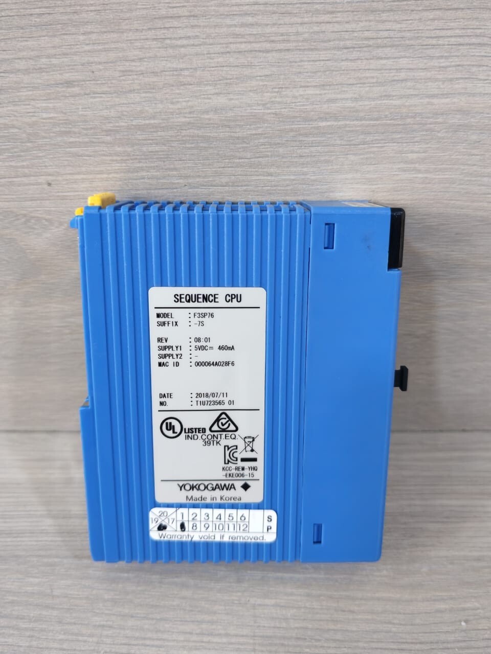 Yokogawa F3SP76-7S YOKOGAWA F3SP76-7S REV.08.01 SEQUENCE CPU MODULE 4