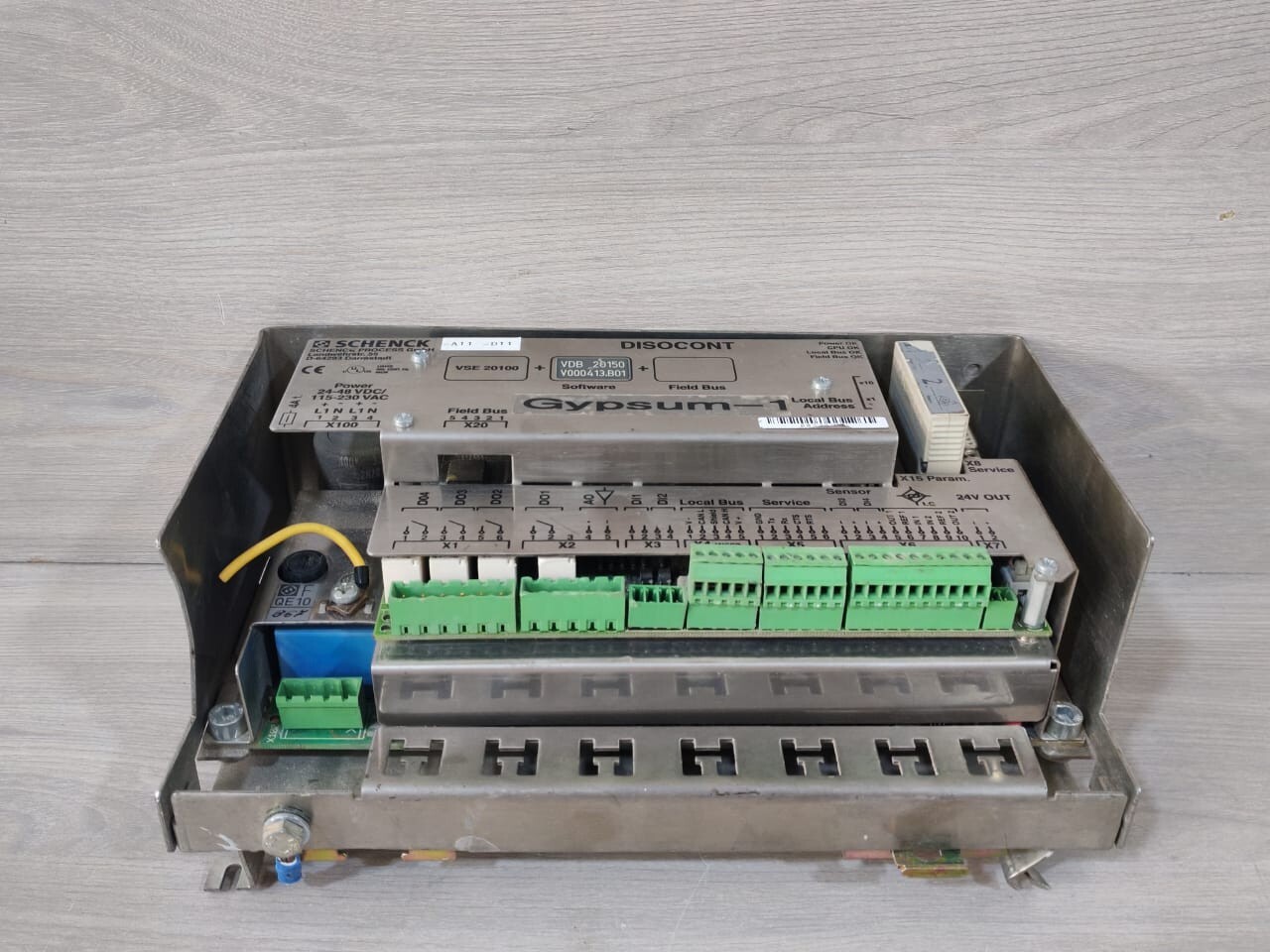 SCHENCK VSE-20100 SCHENCK VSE 20100 DISOCONT FIELD BUS SYSTEM WITH VDB 20150 V000413.B01 SOFTWARE 6