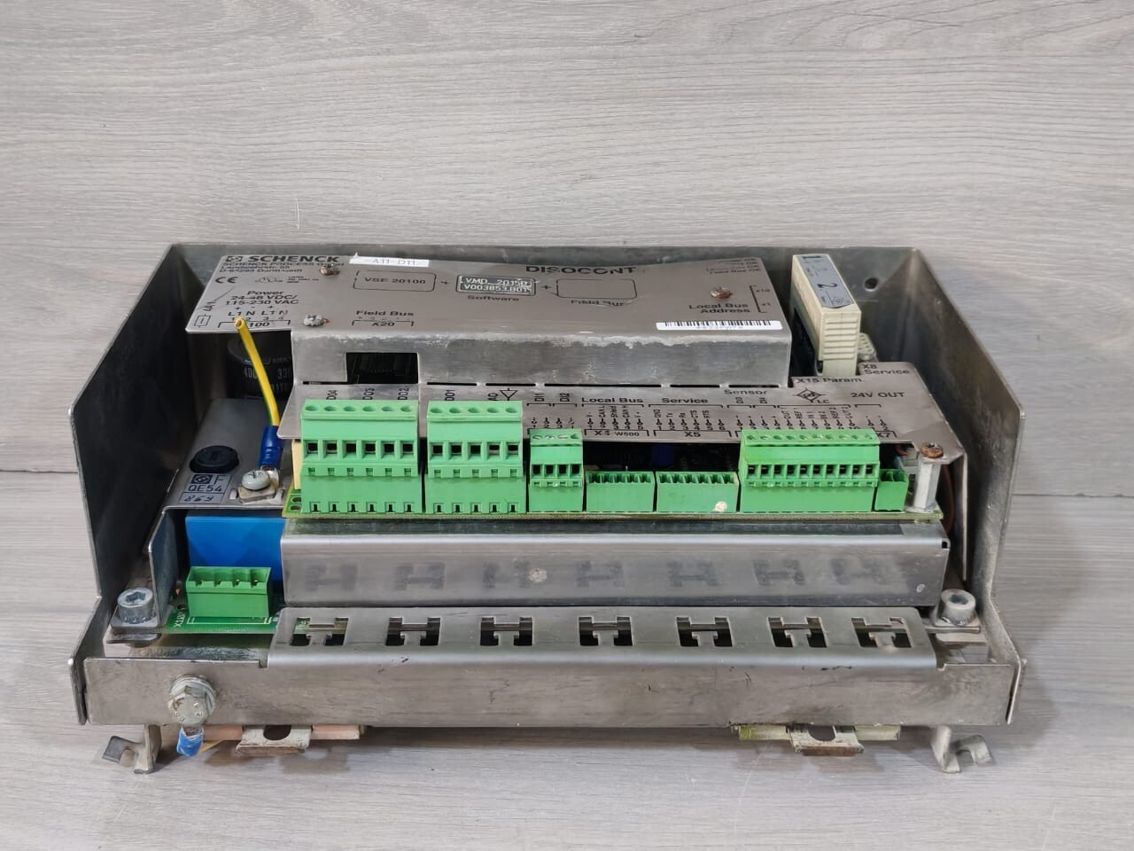 SCHENCK VSE-20100 SCHENCK VSE 20100 DISOCONT FIELD BUS SYSTEM WITH VMD 20150 V0003853.B01 SOFTWARE 9