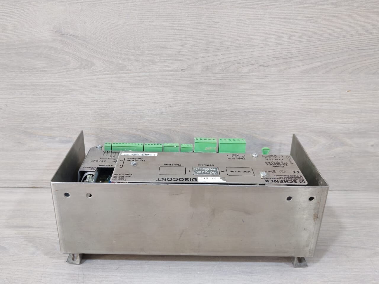 SCHENCK VSE-20100 SCHENCK VSE 20100 DISOCONT FIELD BUS SYSTEM W/ VIO 20150 V003853.B04 SOFTWARE 6
