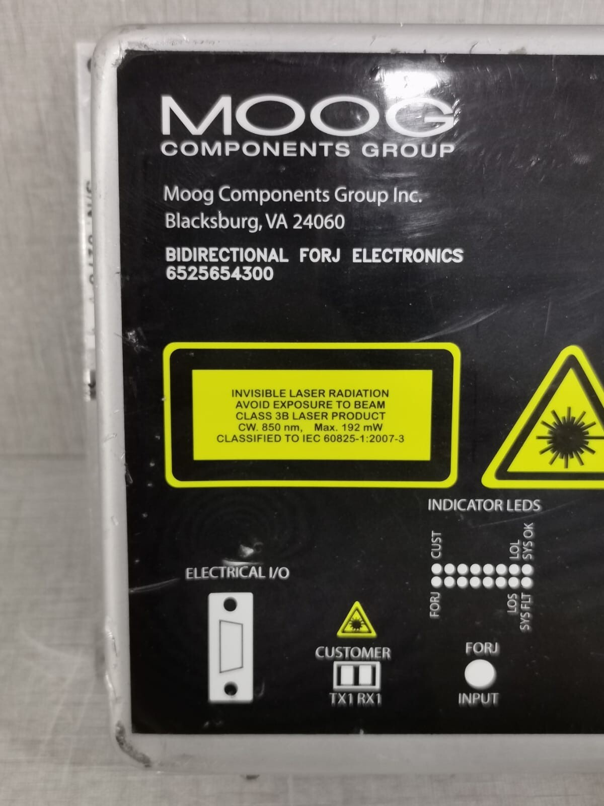 Moog 21-03614-03 MOOG 6525654300 REV. C STATOR ELECTRONICS LASER BOX ANALOGIC 21-03614-03 3