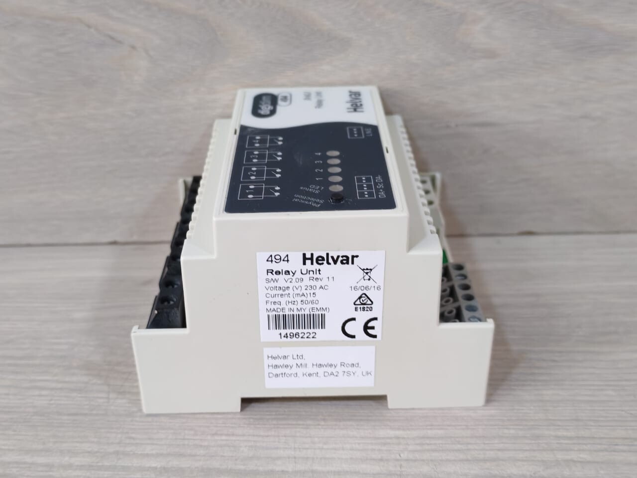 HELVAR DIGIDIM 494 HELVAR DIGIDIM 494 DALI RELAY UNIT (15 mA) 4