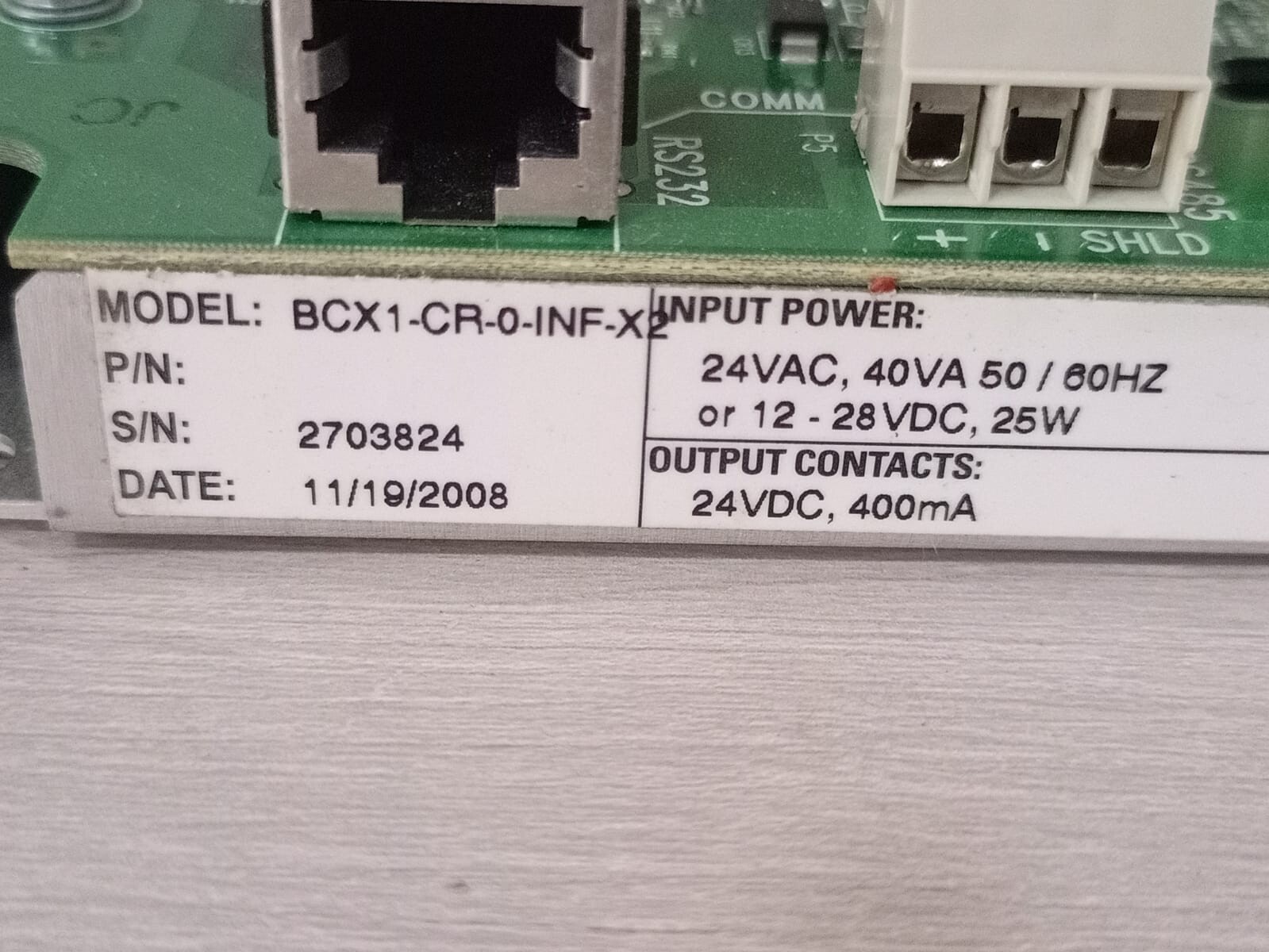 Andover Continuum BCX1-CR-0-INF-X2 Andover Continuum BCX1 BACnet Controller BCX1-CR-0-INF-X2 -without cover 2