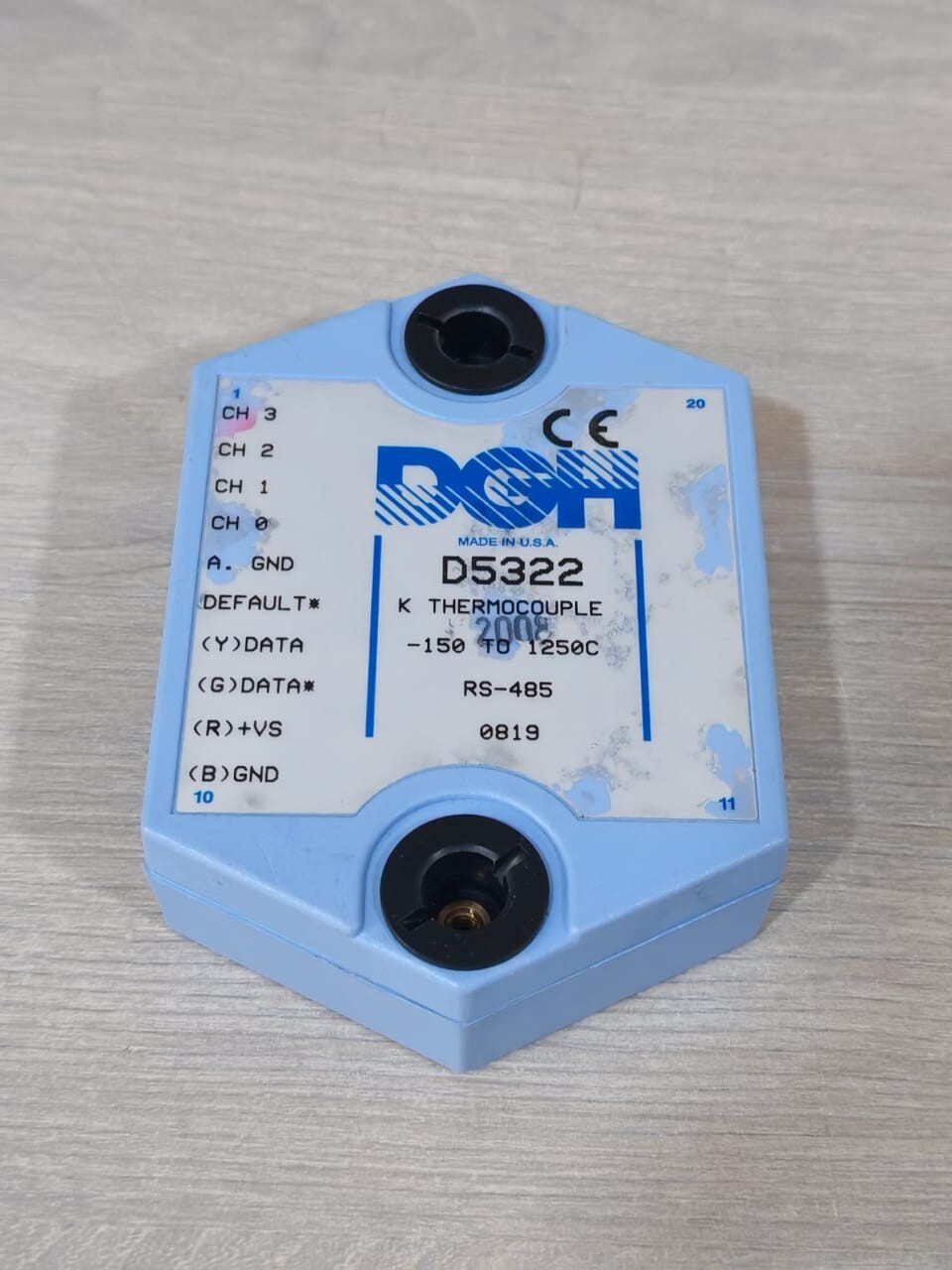 DGH D5322 DGH D5322 K THERMOCOUPLE -150 TO 1250C MODULE 3