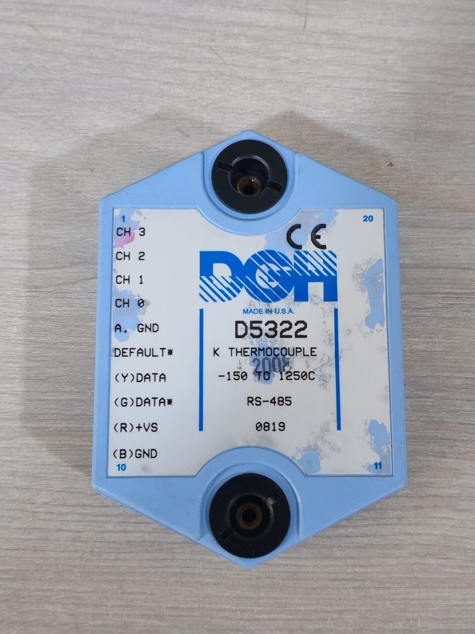 DGH D5322 K THERMOCOUPLE -150 TO 1250C MODULE