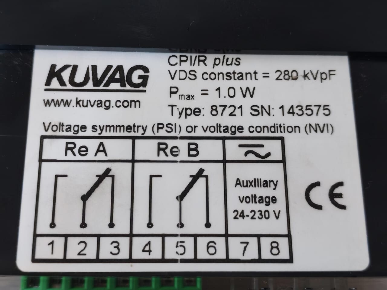 KUVAG CPI/R PLUS IEC61243-5 KUVAG CPI/R PLUS IEC61243-5 VOLTAGE DISPLAY SYSTEM 7