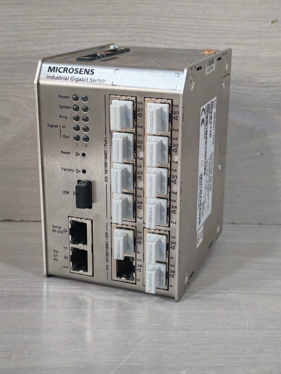 MICROSENS MS652119PM MICROSENS INDUSTRIAL GIGABIT SWITCH MS652119PM 2x24-57VDC- TRIED & TESTED 4