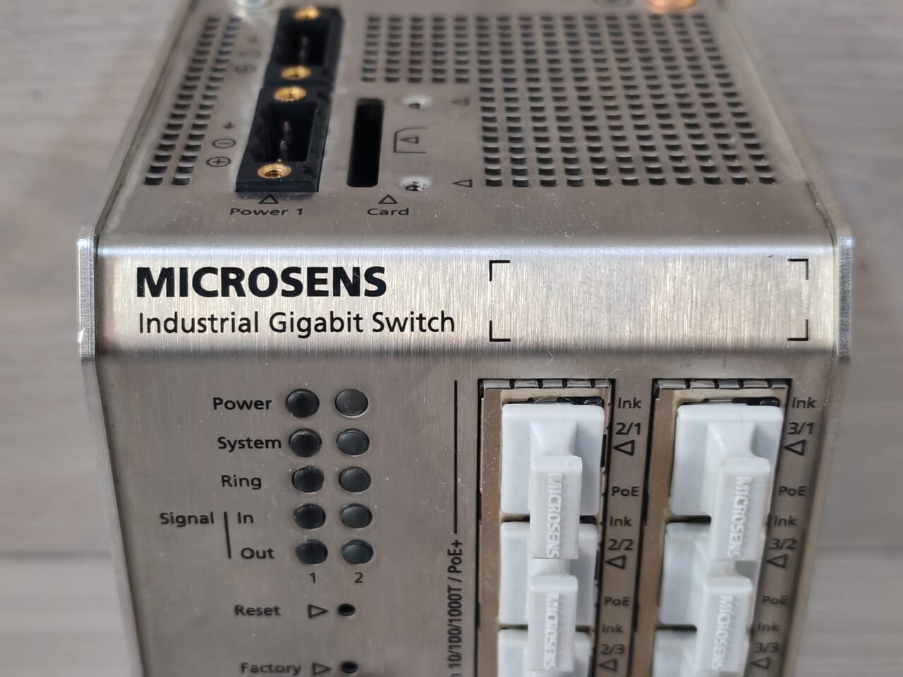 MICROSENS MS652119PM MICROSENS INDUSTRIAL GIGABIT SWITCH MS652119PM 2x24-57VDC- TRIED & TESTED 5