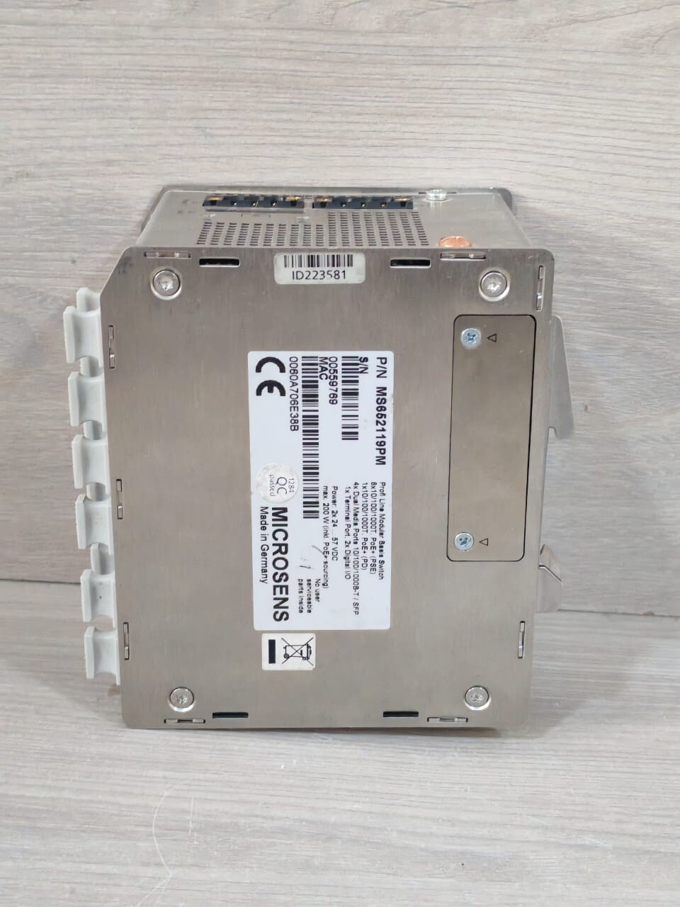 MICROSENS MS652119PM MICROSENS INDUSTRIAL GIGABIT SWITCH MS652119PM 2x24-57VDC- TRIED & TESTED 7