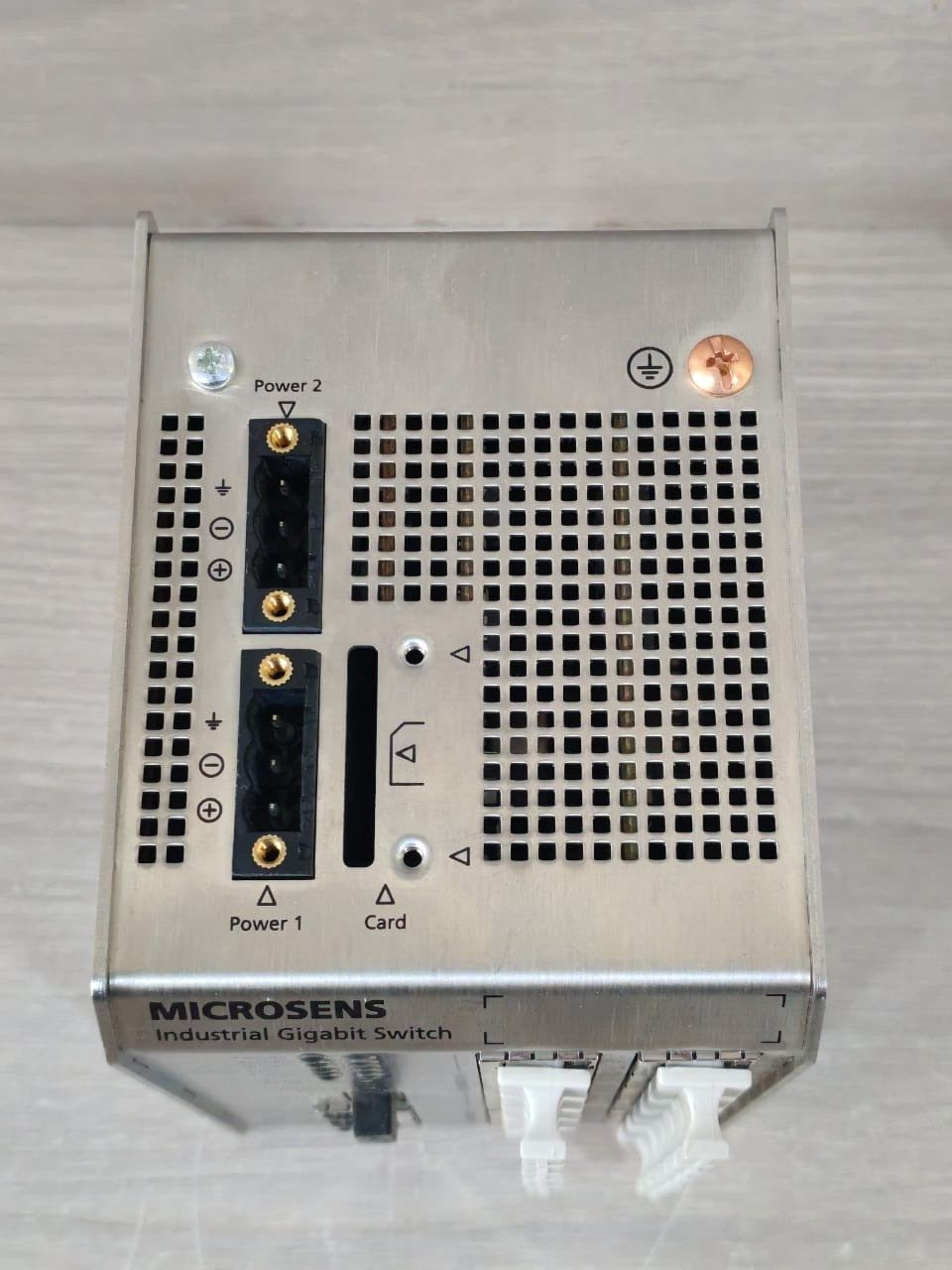 MICROSENS MS652119PM MICROSENS INDUSTRIAL GIGABIT SWITCH MS652119PM 2x24-57VDC- TRIED & TESTED 10