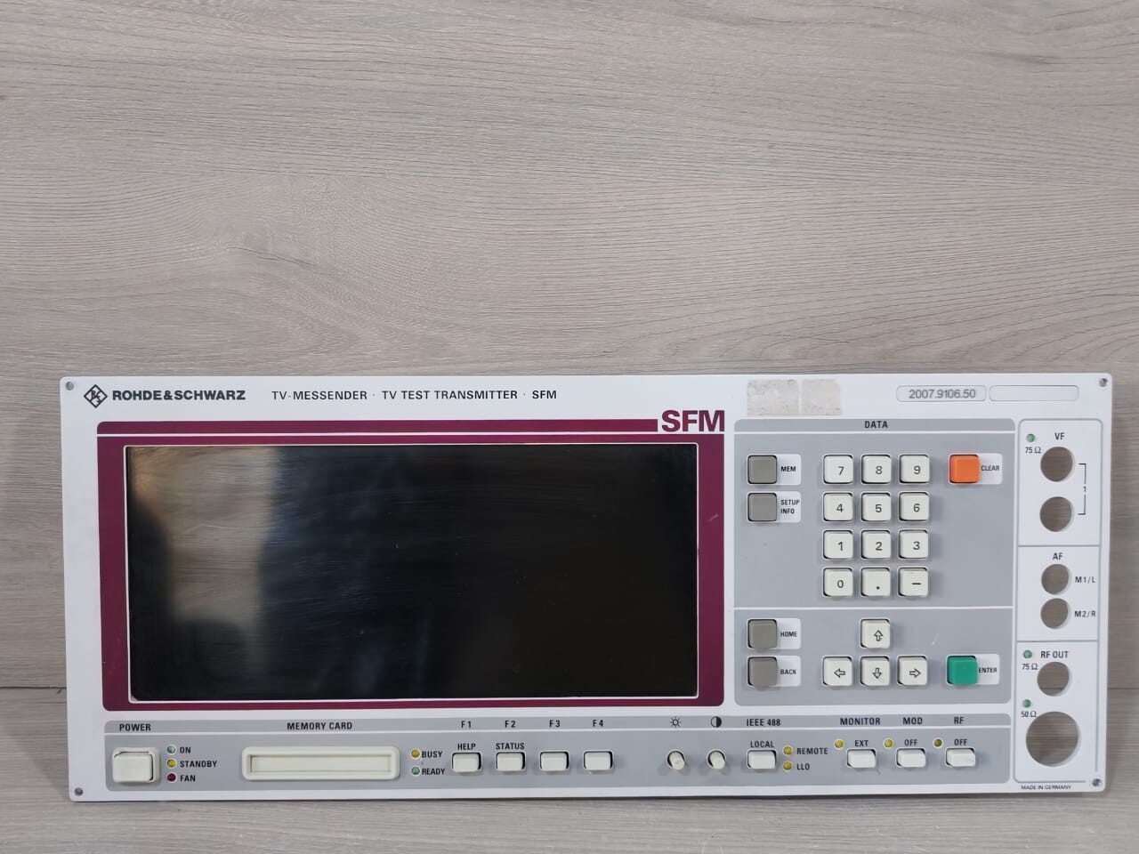 ROHDE & SCHWARZ SFM 2007.9106.50 SCREENDISPLAY & KEYBOARD