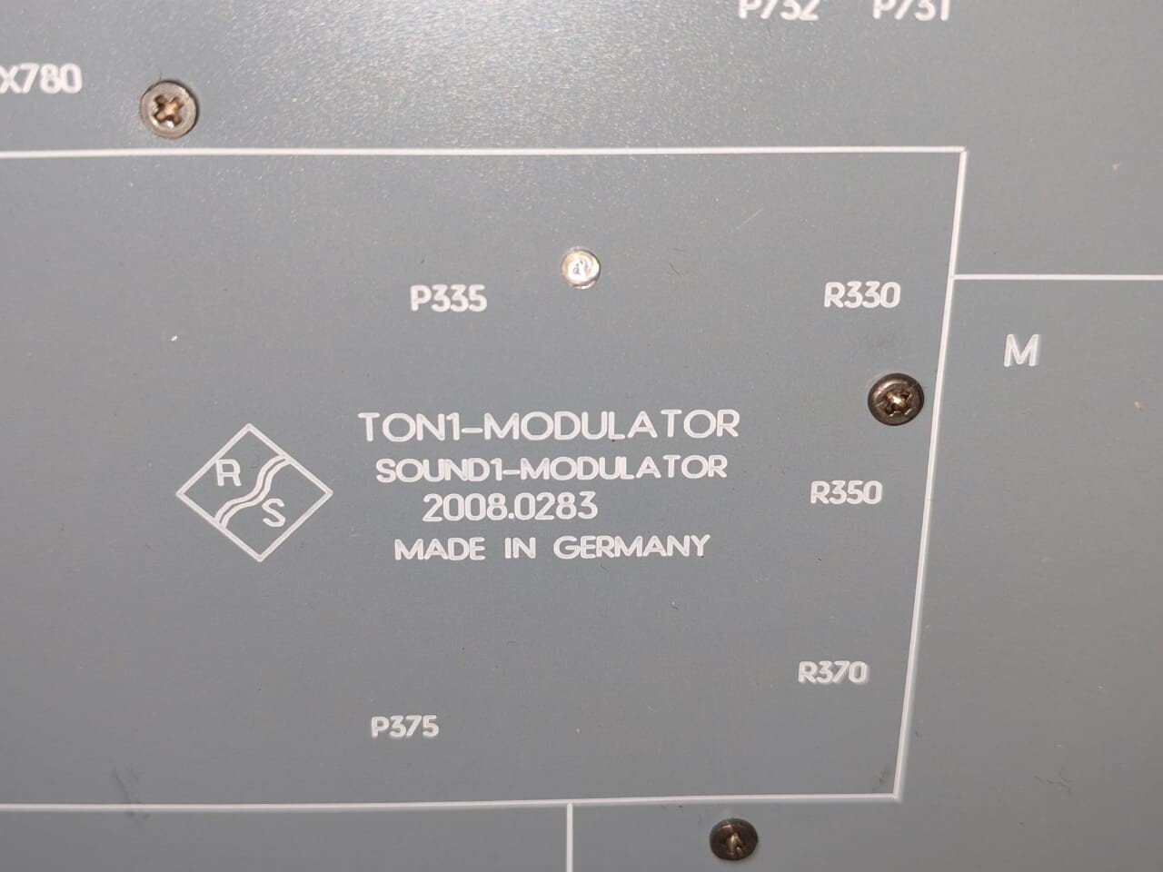 ROHDE & SCHWARZ 2008.0283 ROHDE & SCHWARZ TON1-MODULATOR /SOUND1-MODULATOR 2008.0283 2