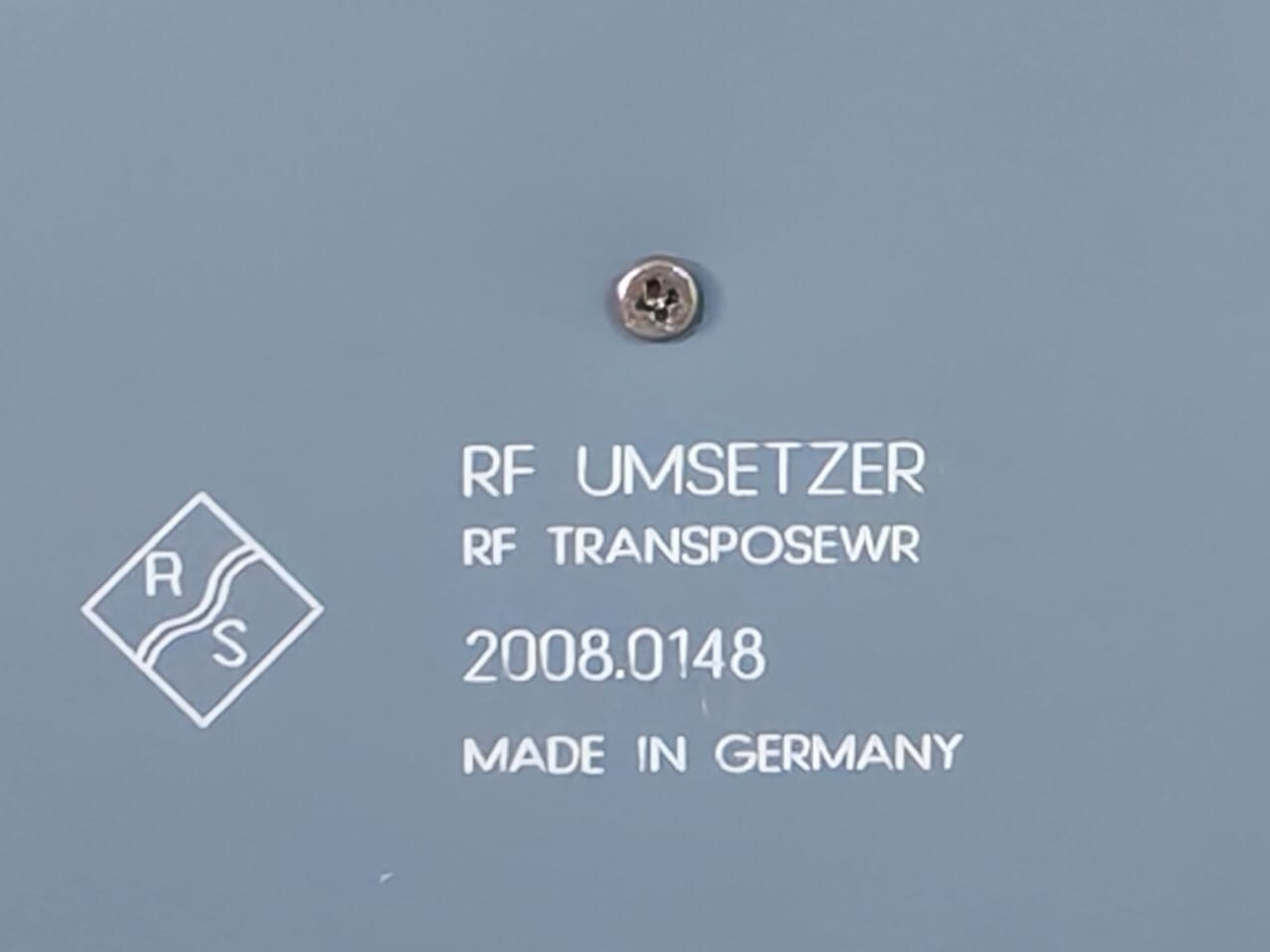 ROHDE & SCHWARZ 2008.0148 ROHDE & SCHWARZ RF-UMSETZER/ RF TRANSPOSER 2008.0148 10