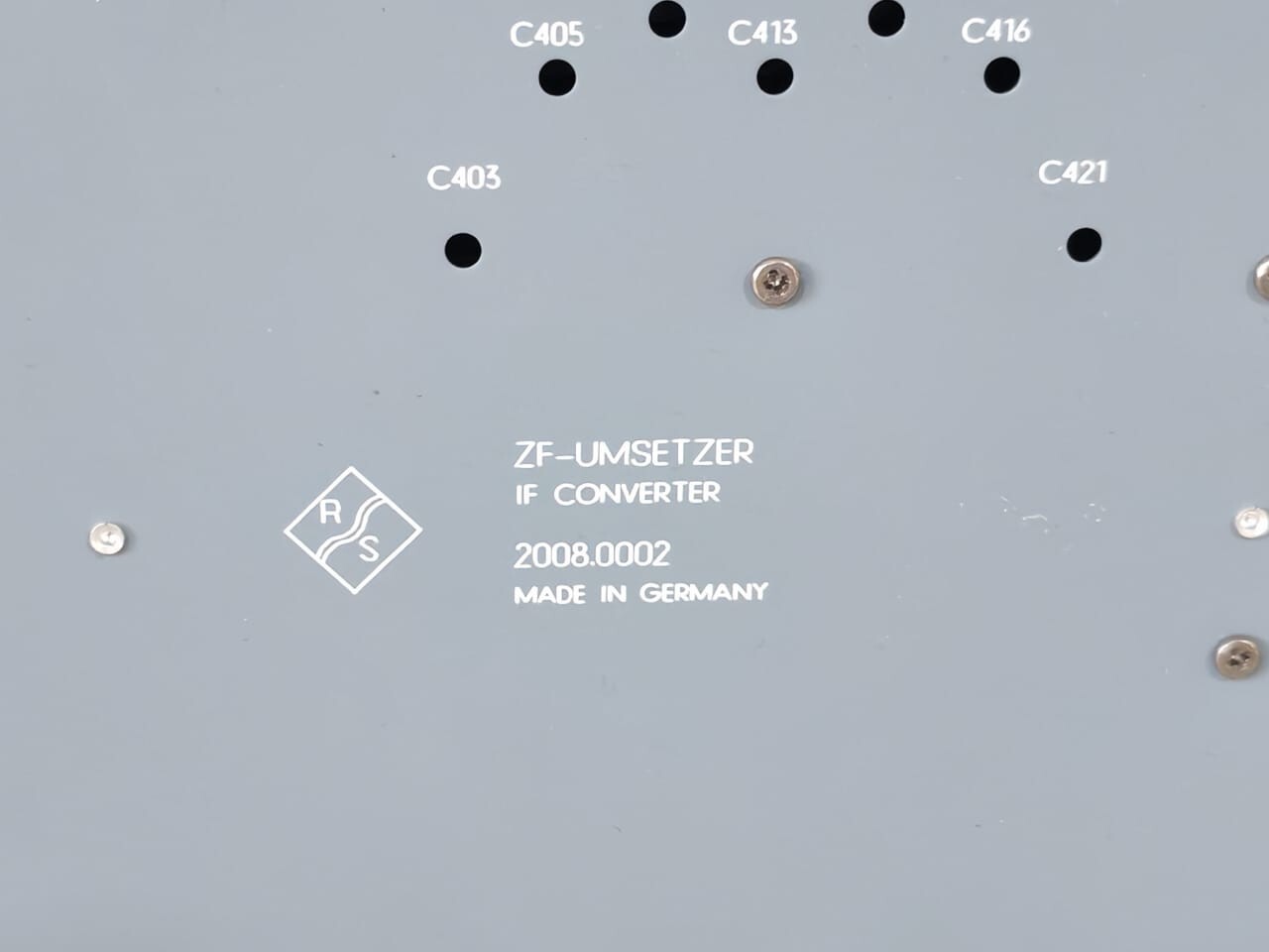 Rohde & Schwarz 2008.0002 ROHDE & SCHWARZ IF CONVERTER 2008.0002 8