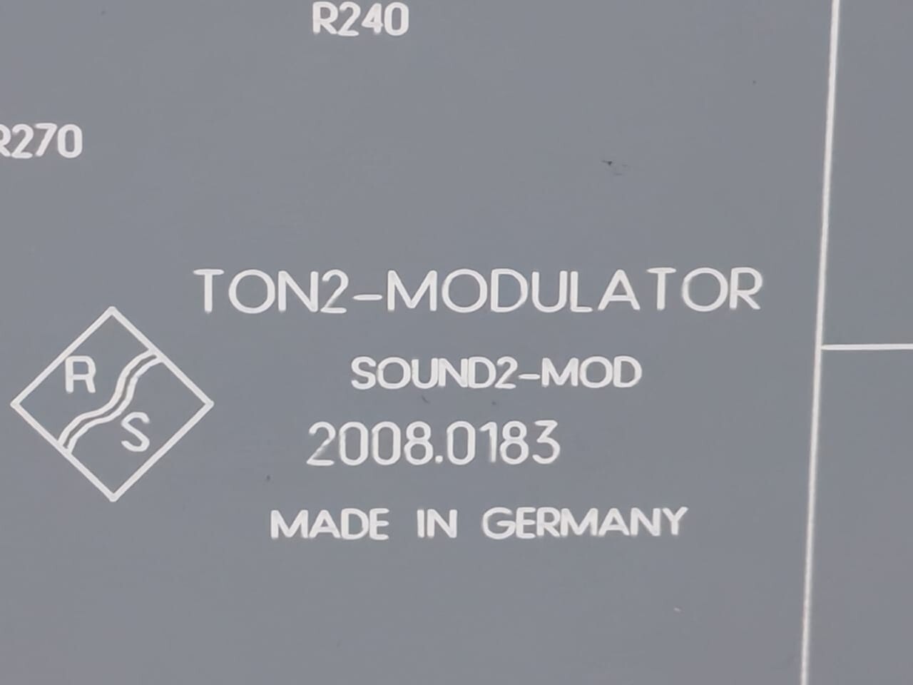 Rohde & Schwarz 2008.0183 ROHDE & SCHWARZ 2008.0183 TON2 MODULATOR/SOUND2-MODULATOR 2