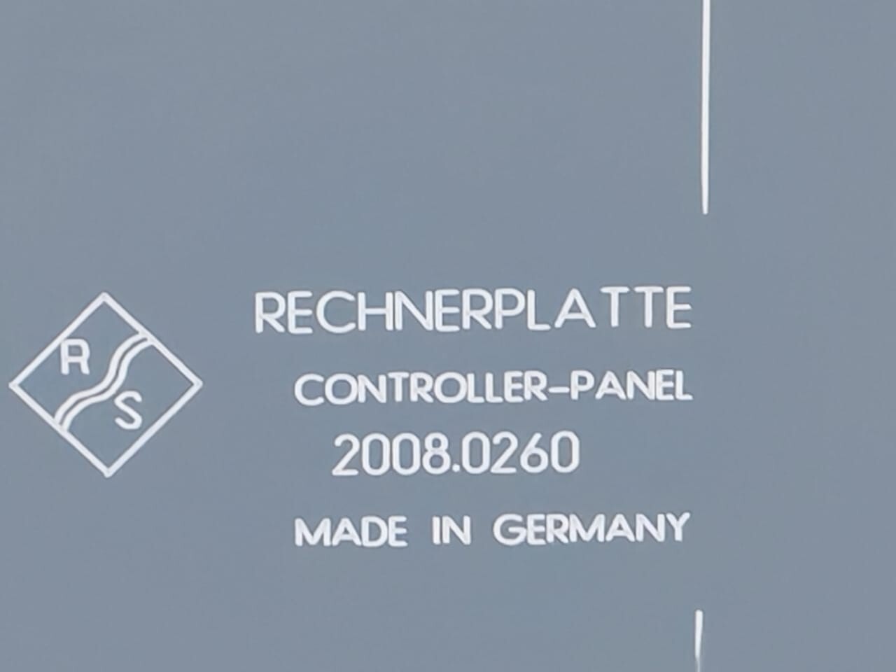 Rohde & Schwarz 2008.0260 ROHDE & SCHWARZ 2008.0260 CONTROLLER-PANEL 2